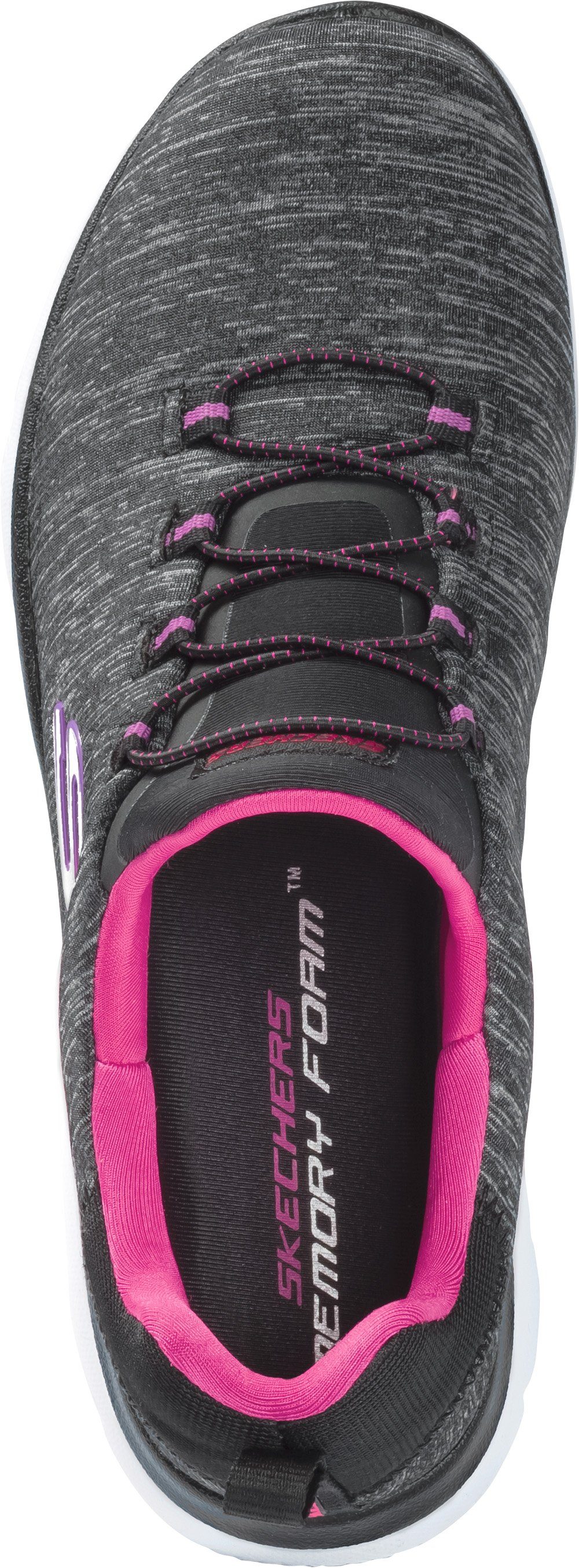 Sneaker Komfort schwarz Slip-On dämpfender mit Einlegesohle Memory-Foam Skechers ultimativer