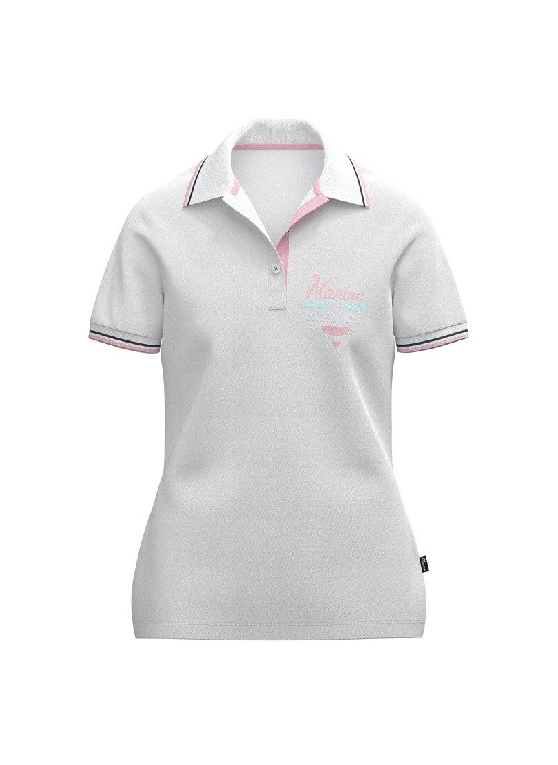 Trigema Poloshirt TRIGEMA Polo Shirt im Marine Design (1-tlg)