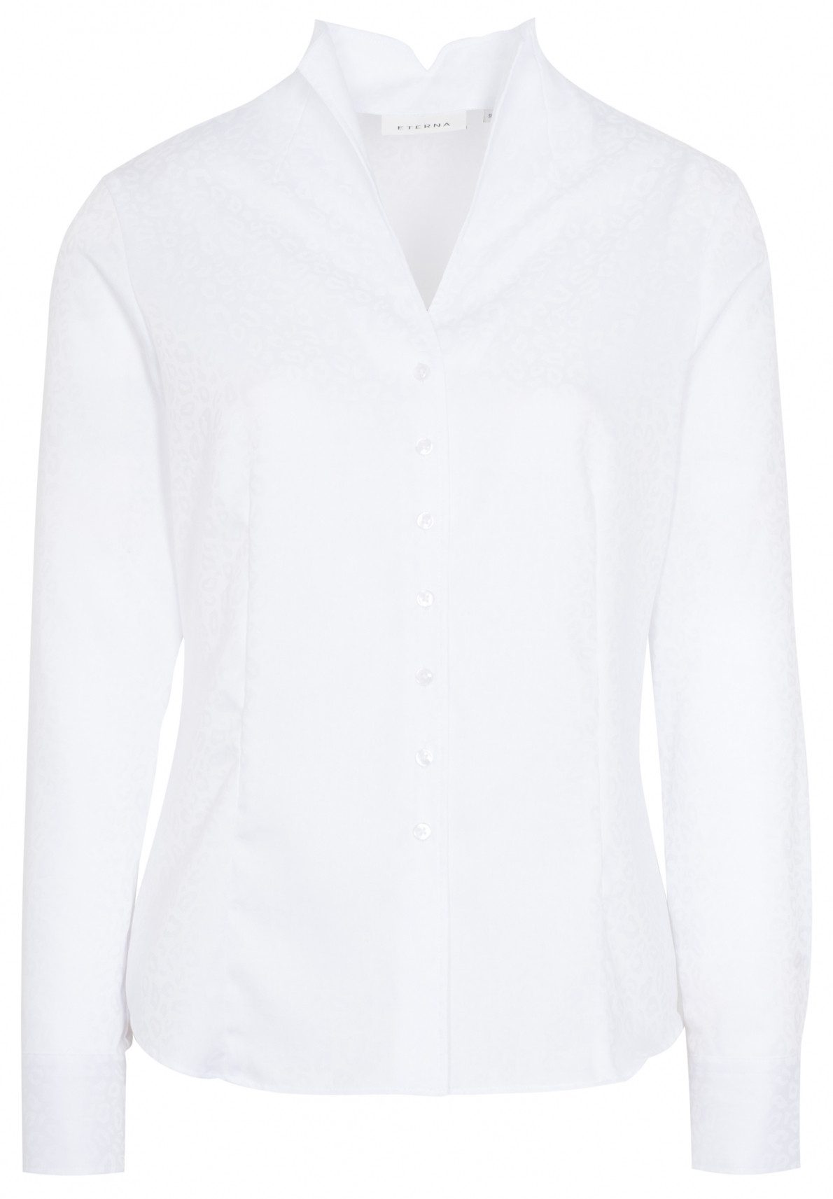Eterna Blusentop ETERNA MODERN CLASSIC Langarm Bluse weiß leo print 5135 D775.00