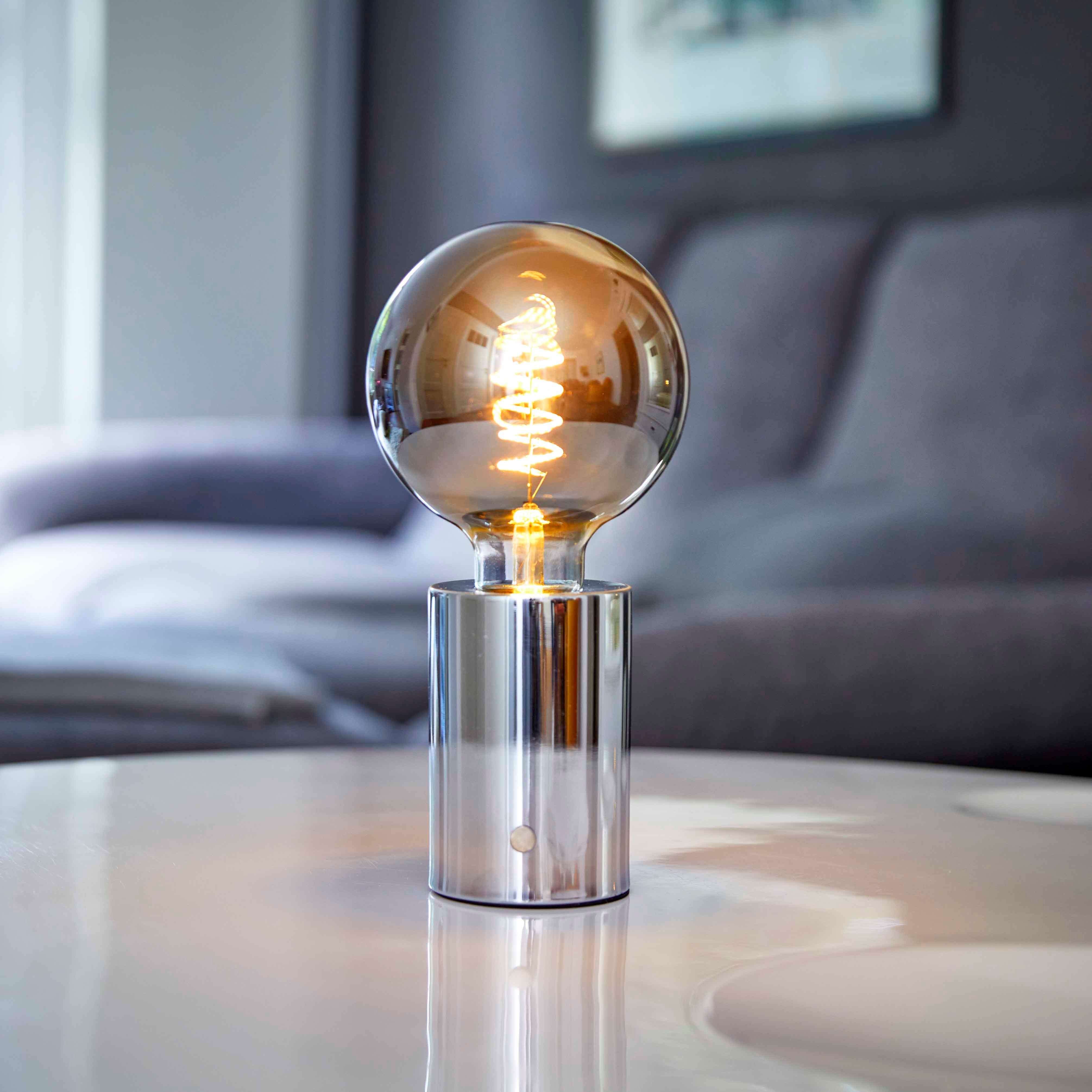 Northpoint Nachttischlampe LED Akku Tischlampe Tischleuchte Edison Glühbirne mit Glühdraht – Bild 3 von 5
