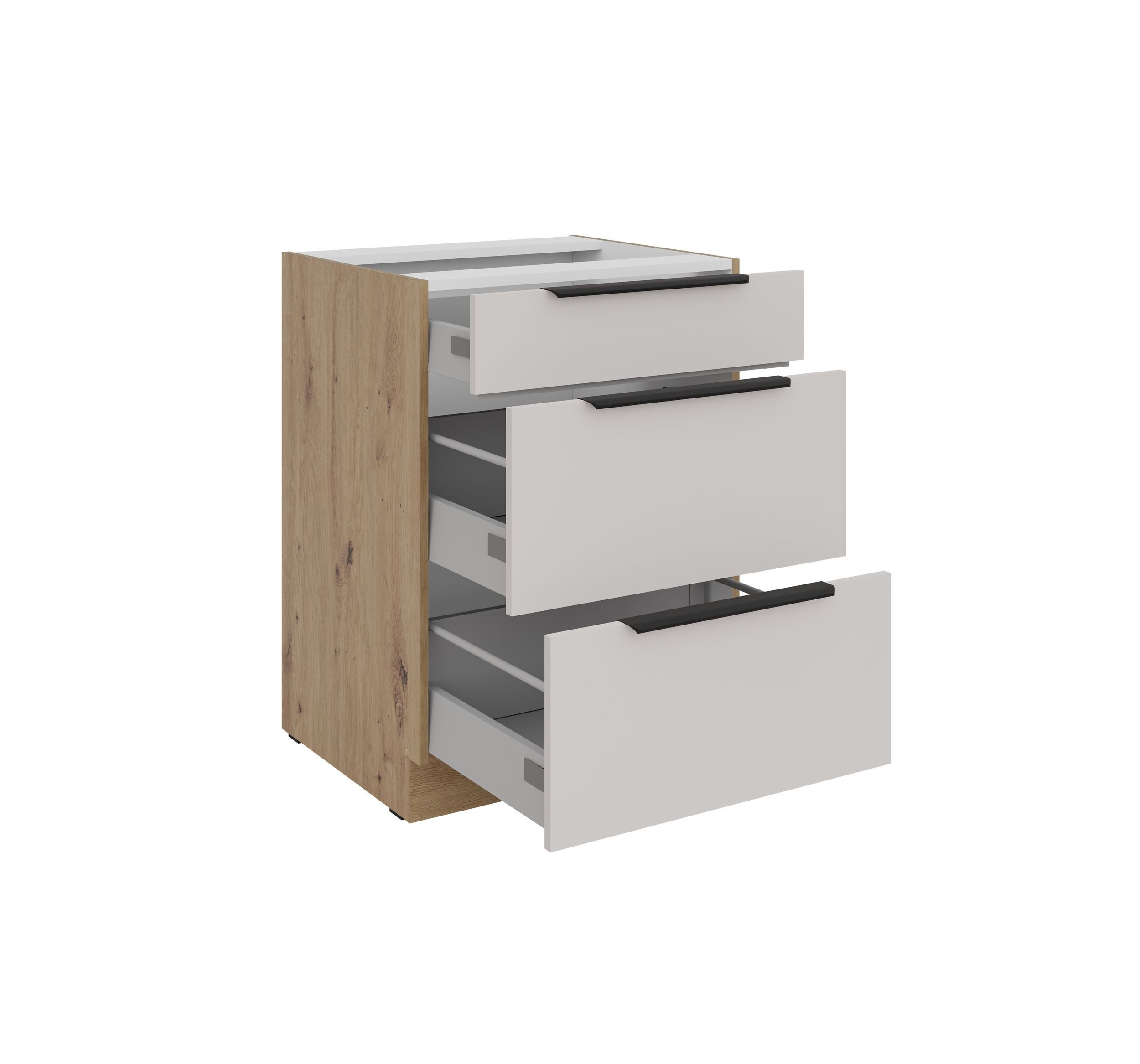 Küchen-Preisbombe Auszugsunterschrank 60 cm Küche SOLANO Kaschmir beige Vol günstig online kaufen