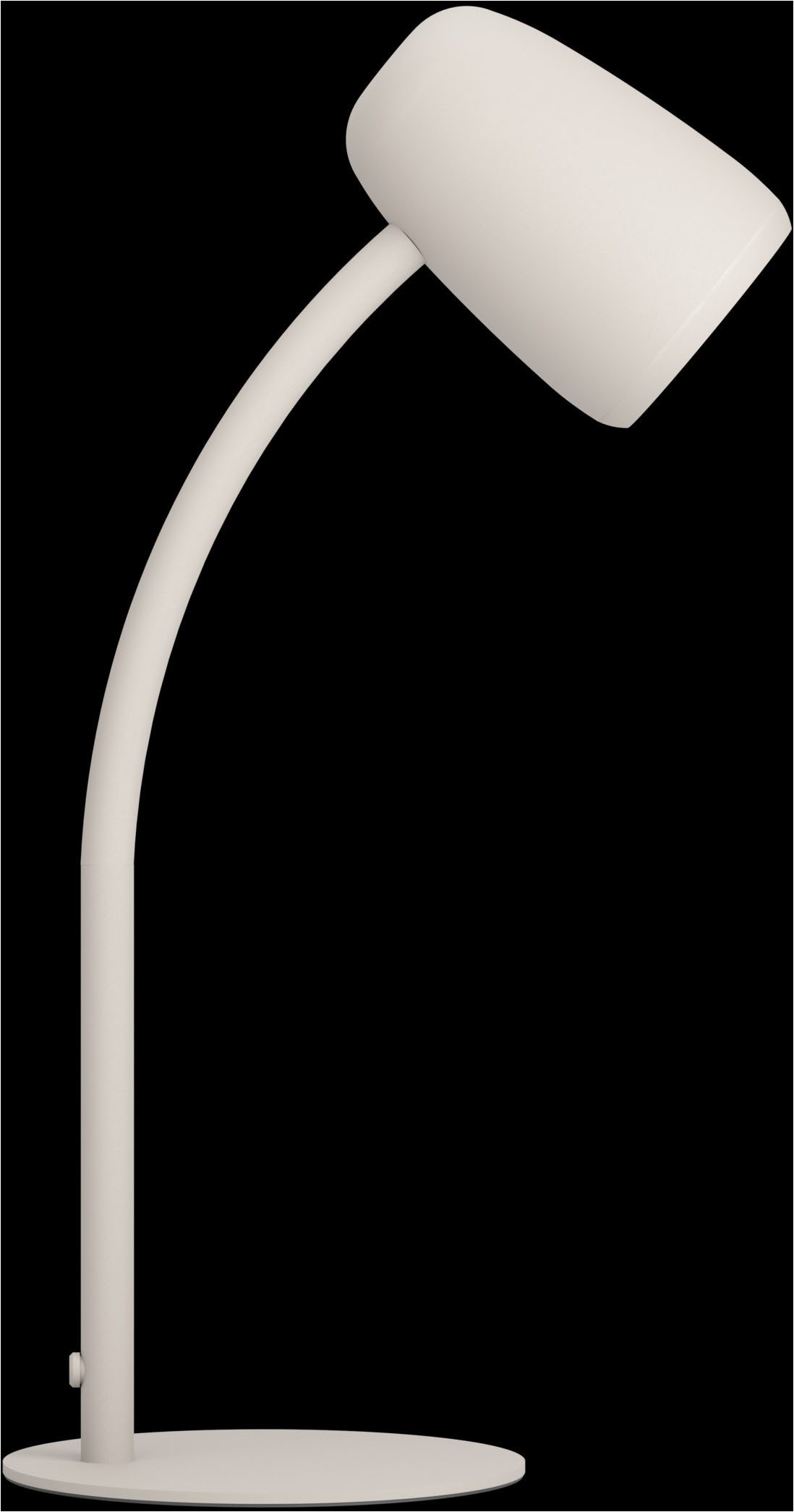 EGLO Tischleuchte CARLO Tischlampe - Stahl - E14 - 1X18W - IP20, Ein-/Ausschalter, ohne Leuchtmittel, Nachttischlampe, Flexarm, 1,5 m Kabelschalter, L8,5 x B8,5 x H46 cm