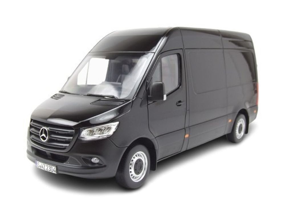 Norev Modellauto Mercedes Sprinter 2018 schwarz, Maßstab 1:18