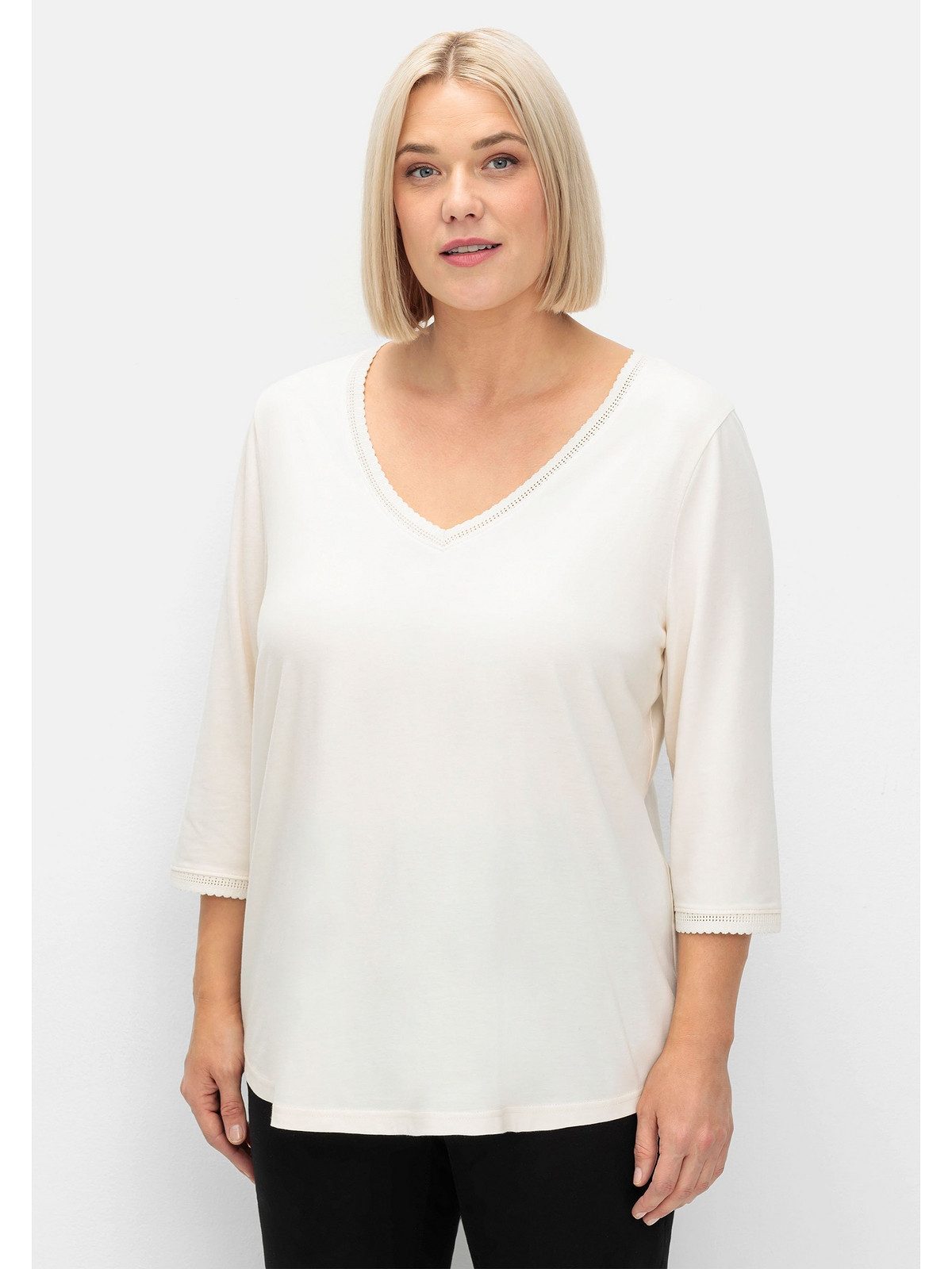 3/4-Arm-Shirt Große Größen