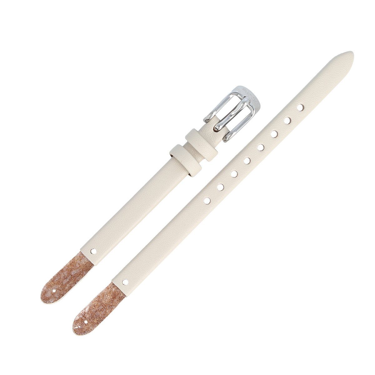 Fossil Uhrenarmband 8mm Leder Beige ES-3808 LB-ES3808