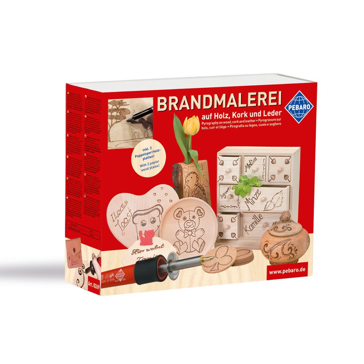 Pebaro Kreativset Bastelset Brandmalerei, 0269