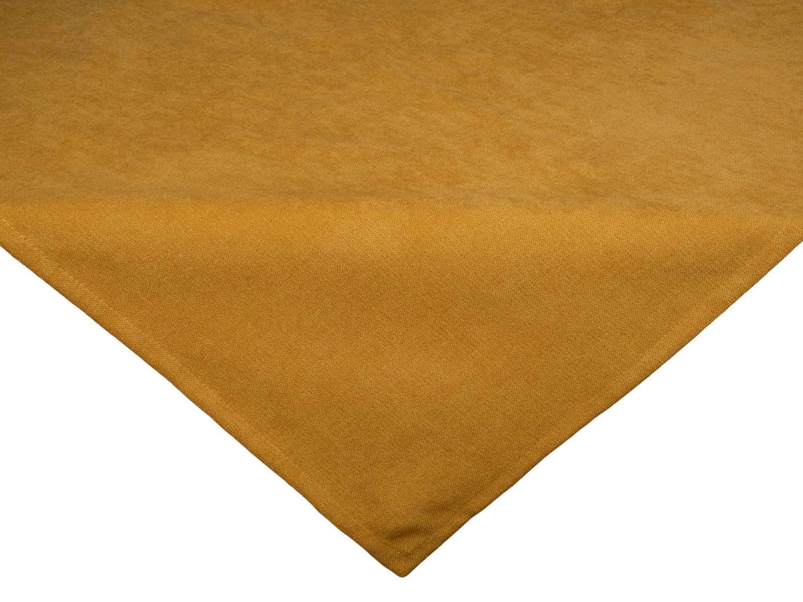 beties Mitteldecke FarbTon (1-tlg, 1 Stück Mitteldecke), Chenille-Haptik Raumausstatter Qualität ca. 60x60 cm curry-gelb