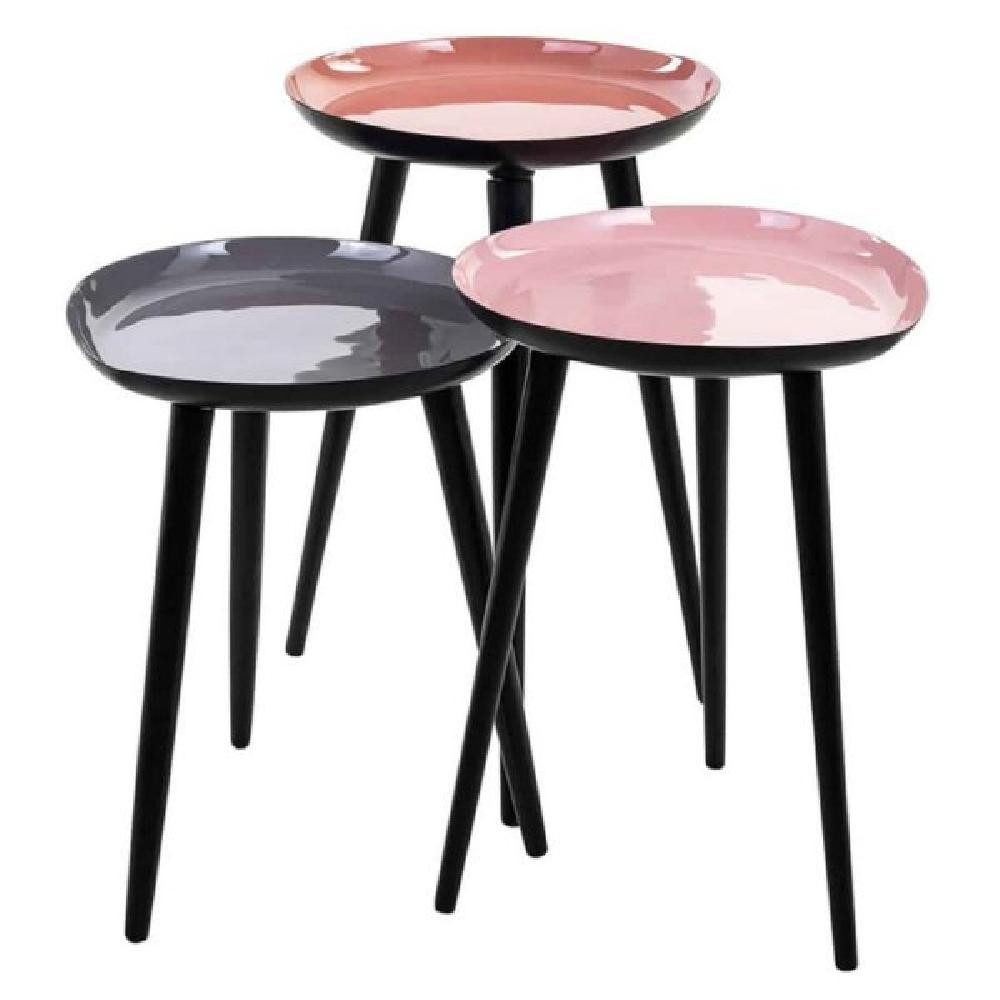 Richmond Interiors Beistelltisch Interiors Beistelltisch Couchtisch Trinity (3er-Set)