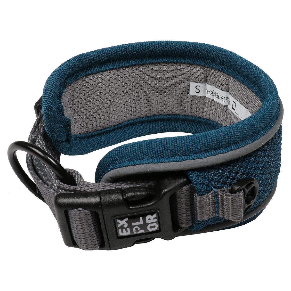 DUVO+ Hunde-Halsband EXPLOR Ultimate Fit Control Halsband Classic petrol blue