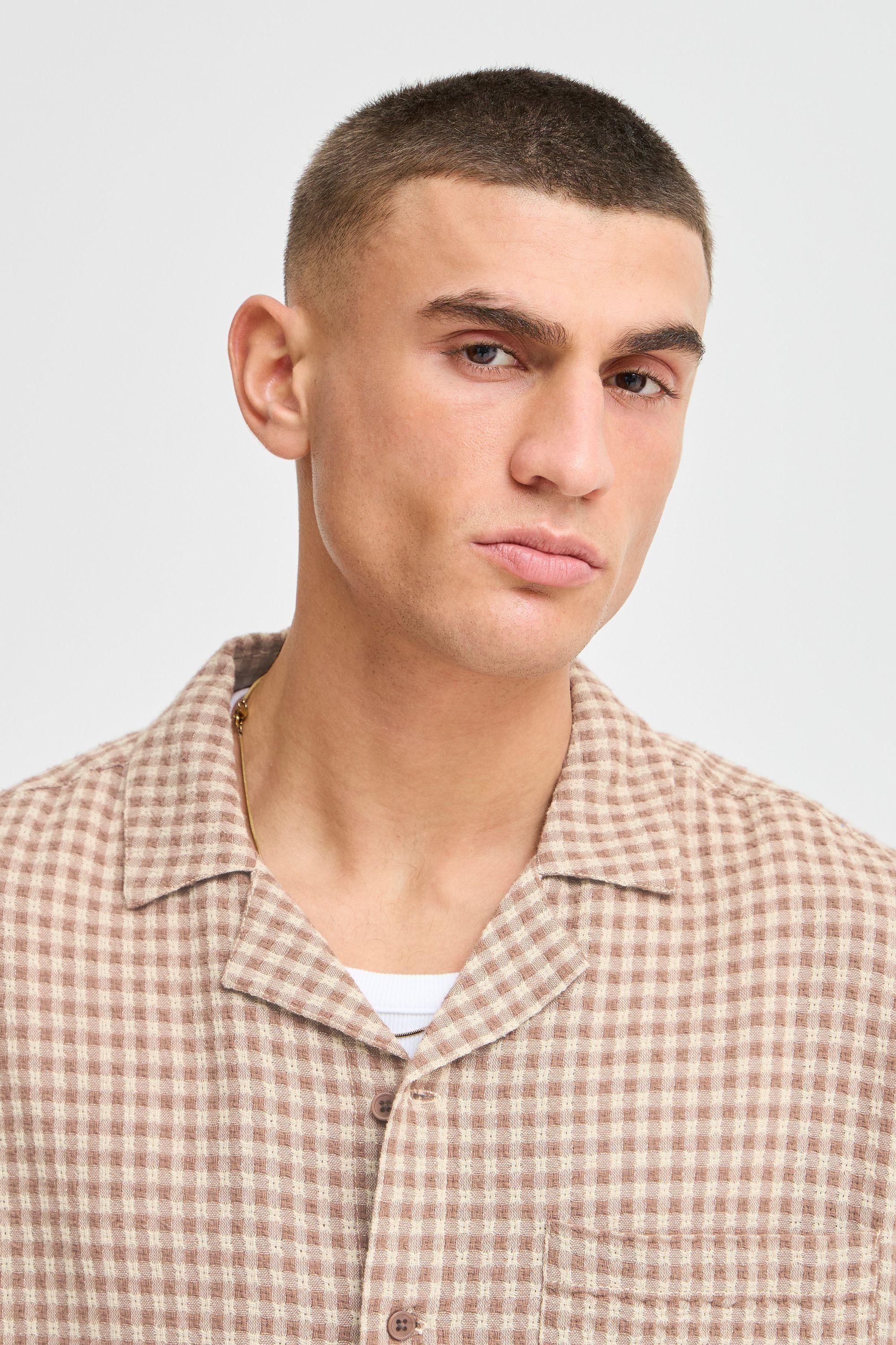 !Solid Kurzarmhemd SDORLANDO Kariertes Kurzarmhemd