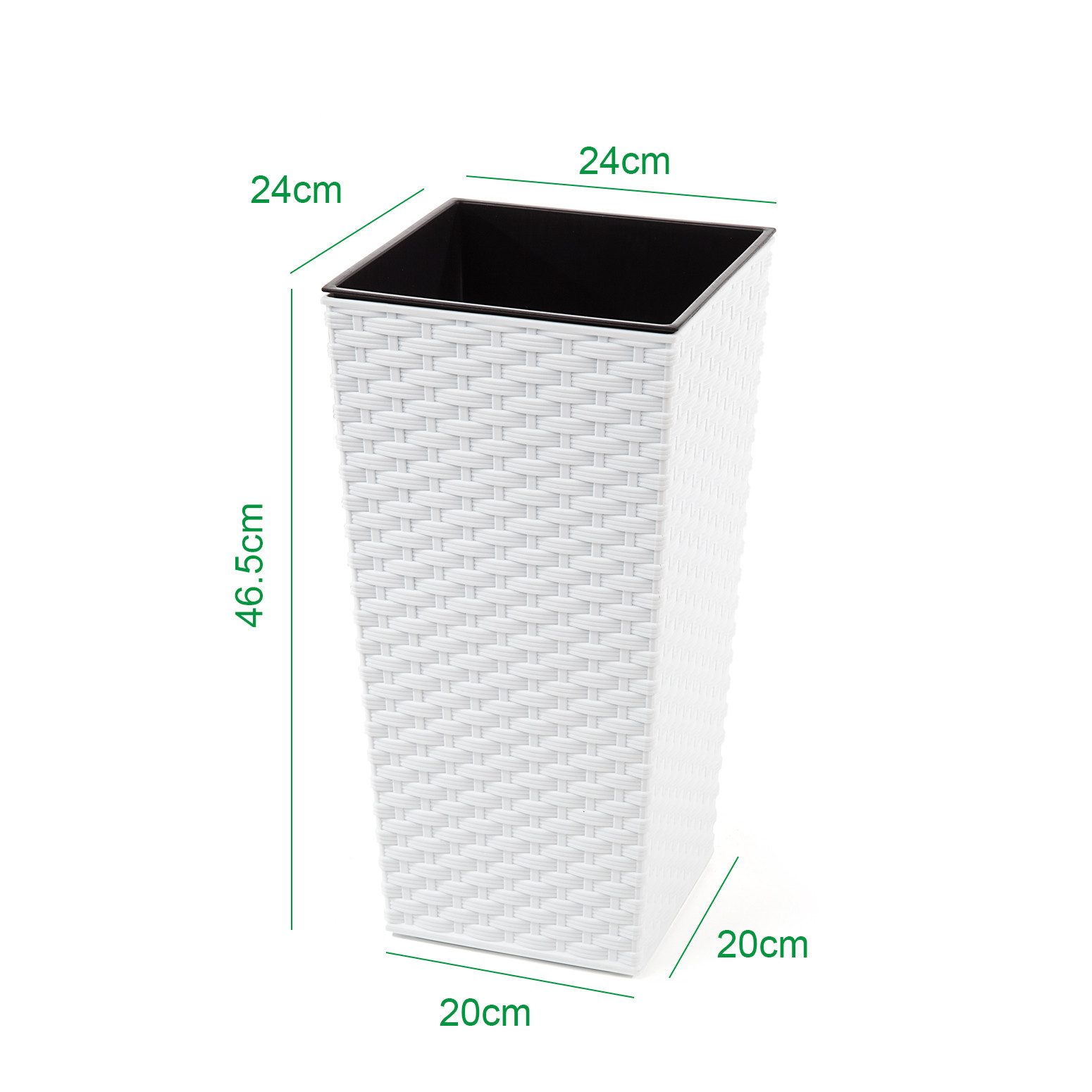 KAGM Pflanzkübel Blumenkübel Blumentopf in Rattan-Optik Pflanzgefäß (inkl. günstig online kaufen