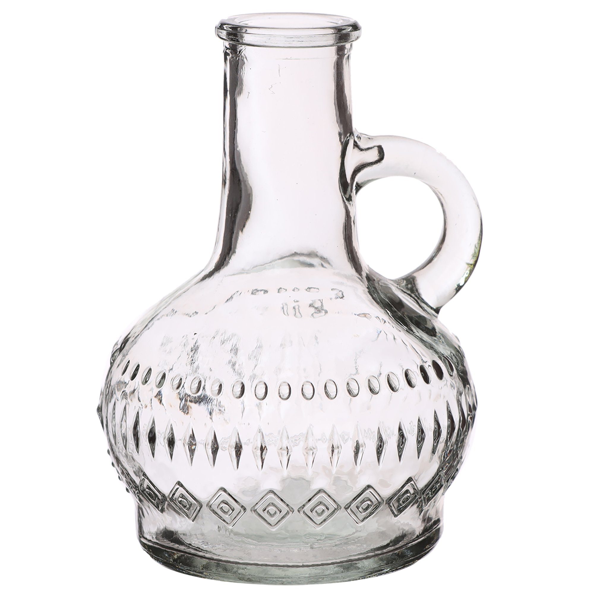 Annastore Dekovase 12 x Vasen aus Glas für eine stilvolle Tischdeko, Glasvasen Hochzeit, Blumenvase Vintage, Tischvase für Festlichkeiten
