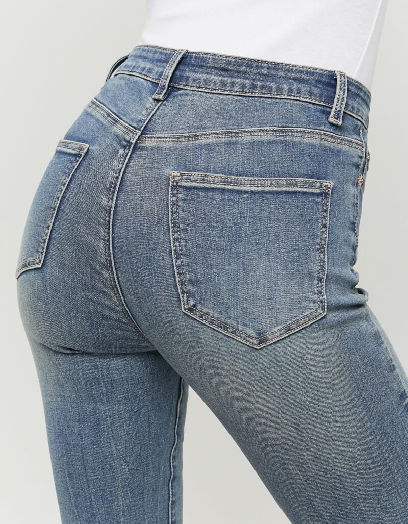 Tally Weijl High-waist-Jeans SPADESMART2 mit engem Beinverlauf und hoher Leibhöhe