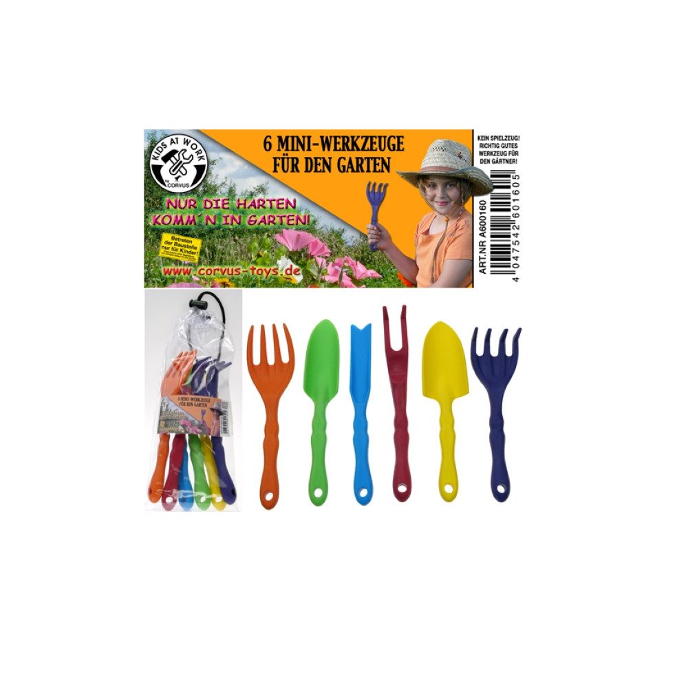 Corvus Spielwerkzeug Corvus Kinderwerkzeug Mini Gartenwerkzeuge