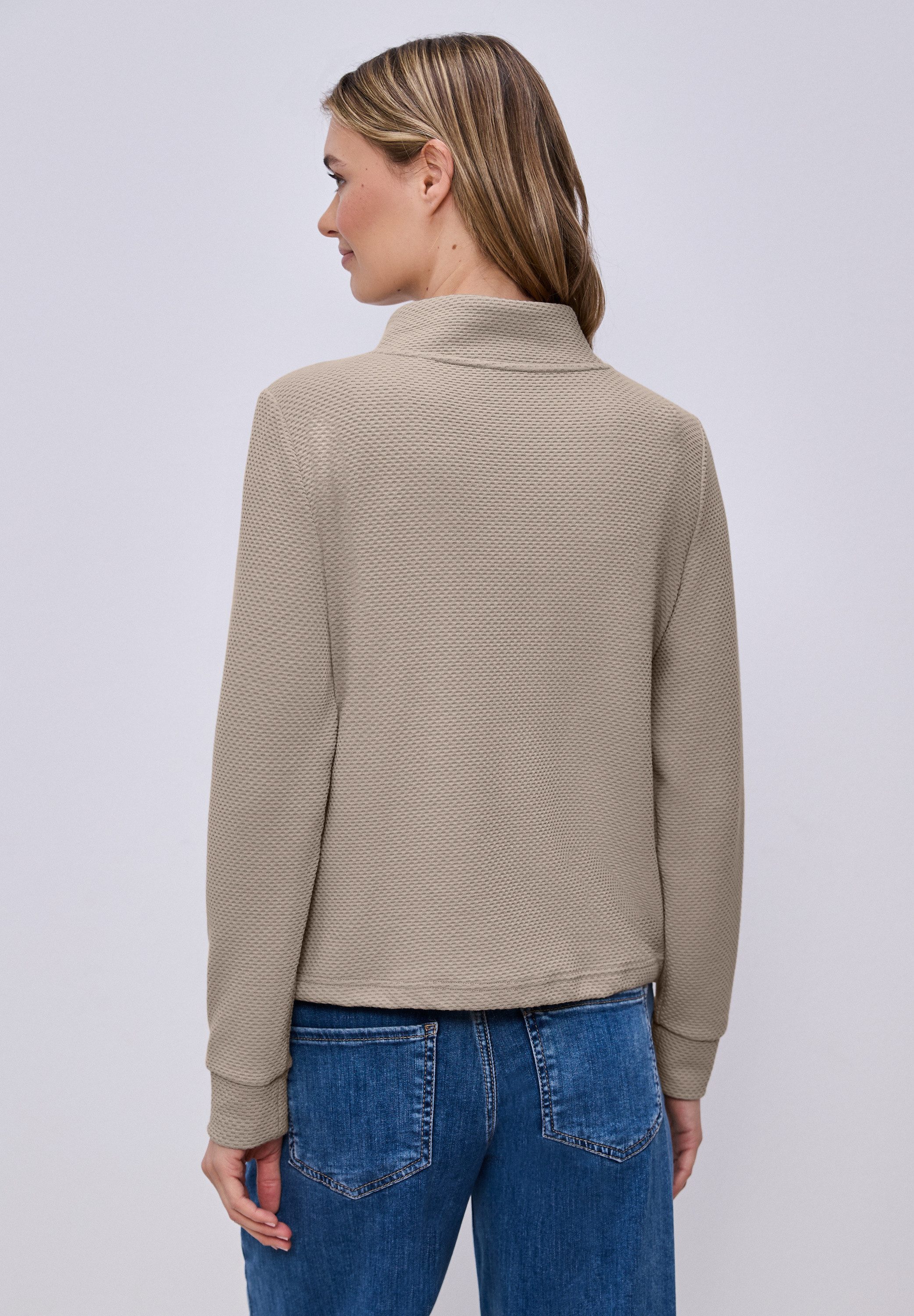 STREET ONE Cardigan mit Turtleneck