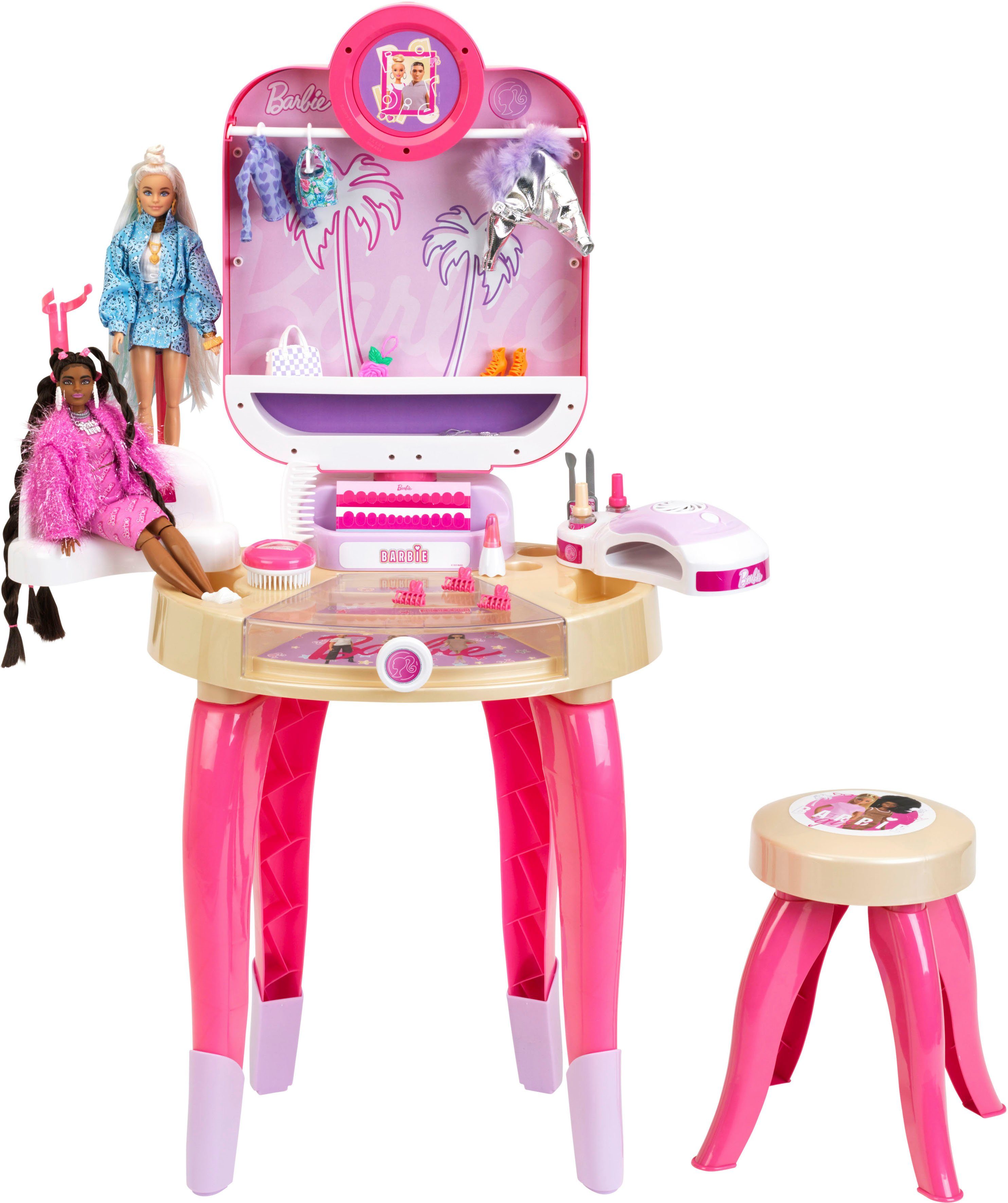 Klein Schminktisch Barbie Schönheitsstudio, Happy Vibes, mit Hocker; Lichtfunktion