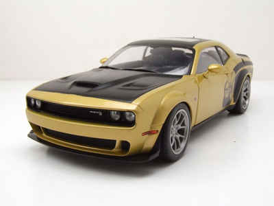 Solido Modellauto Dodge Challenger R/T Scat Pack Widebody 2020 streetfighter goldrush, Maßstab 1:18