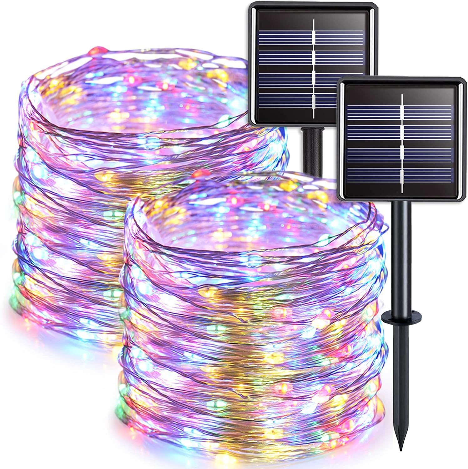 Athlix LED-Lichterkette Solar LED-Lichterkette 2x Solar günstig online kaufen