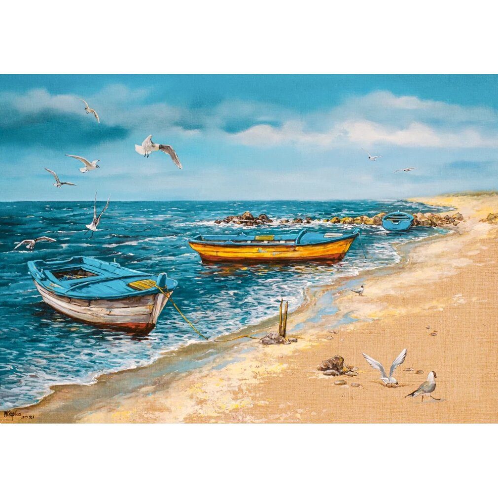 Castorland Puzzle Puzzle Art Collection Morning on the Seashore 500 Teile, Puzzleteile