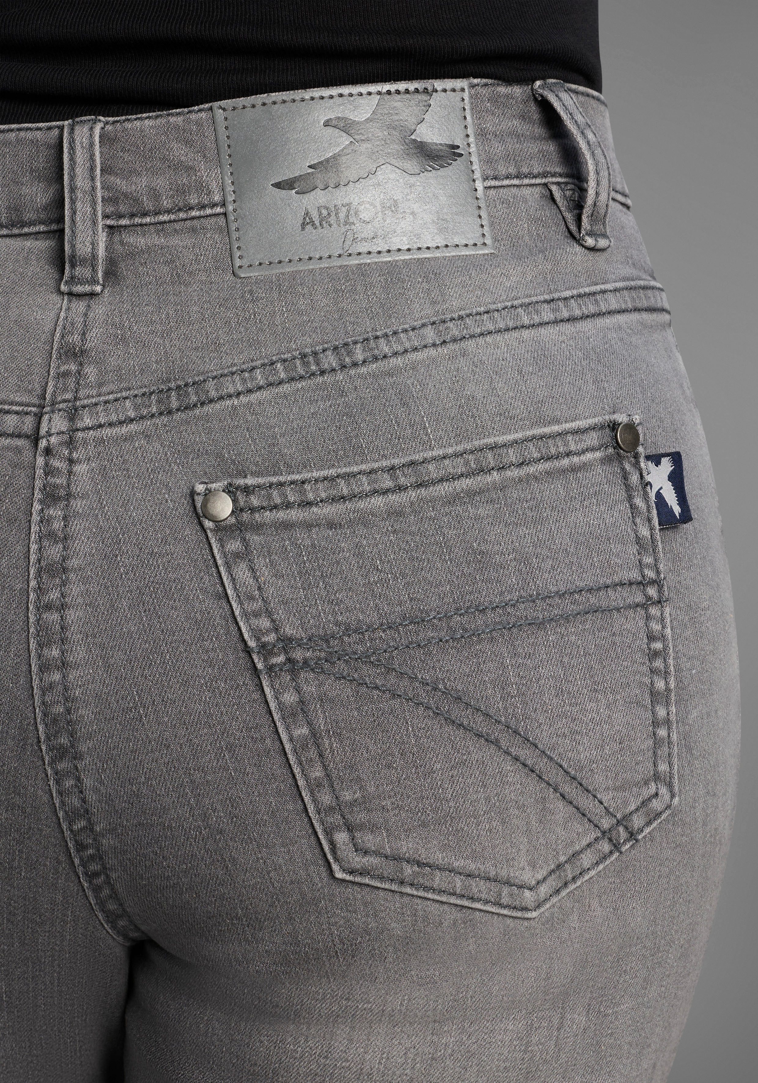 Arizona Gerade Jeans Annett bequeme Passform, 5-Pocket-Style, hohe Taille