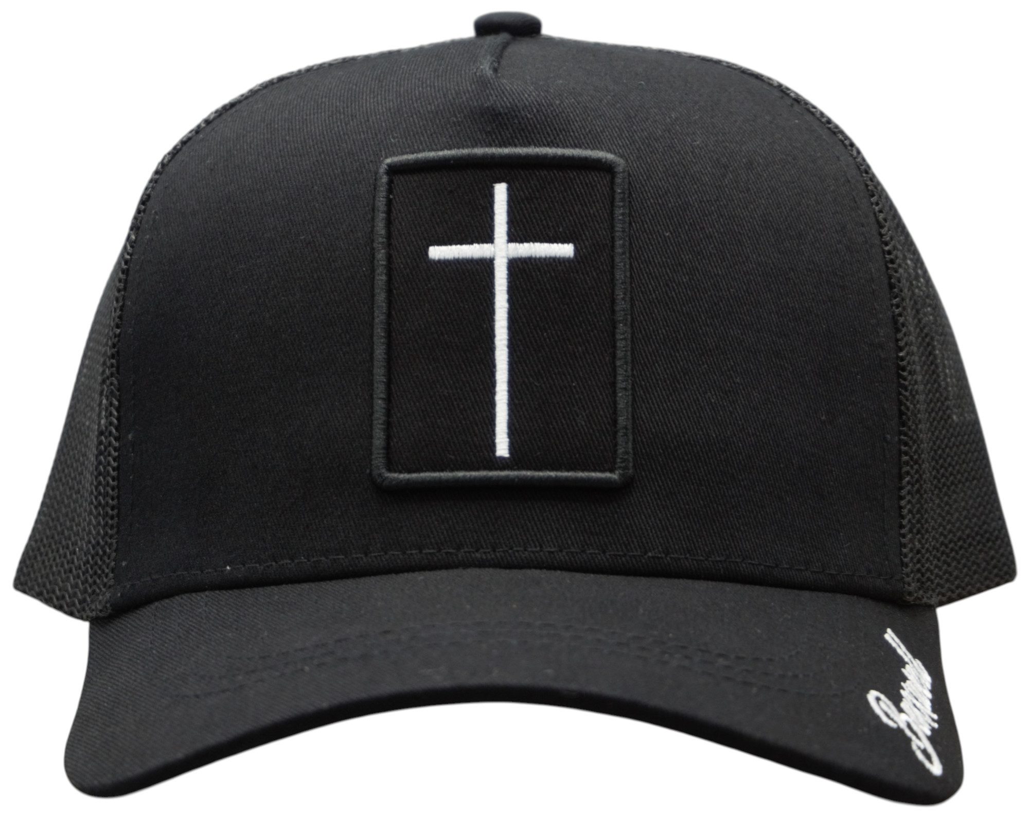 Bexxwell Trucker Cap mit Kreuz-Patch (optimale Passform, Unisex)
