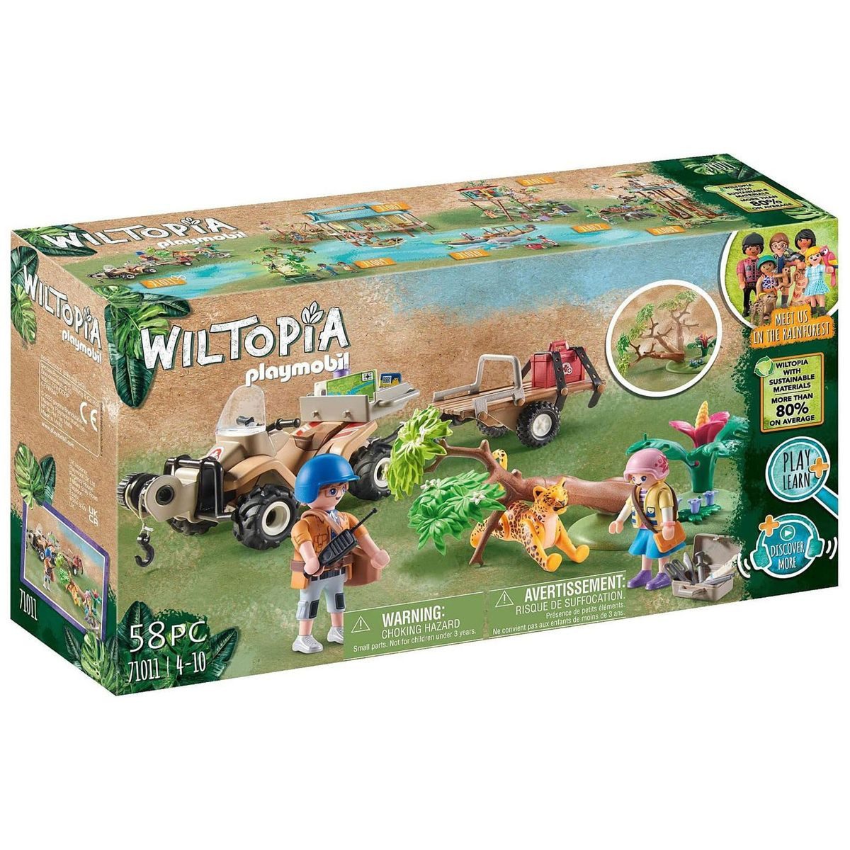 Playmobil® Spielwelt PLAYMOBIL® 71011 - Wiltopia - Tierrettungs Quad, Spiel günstig online kaufen