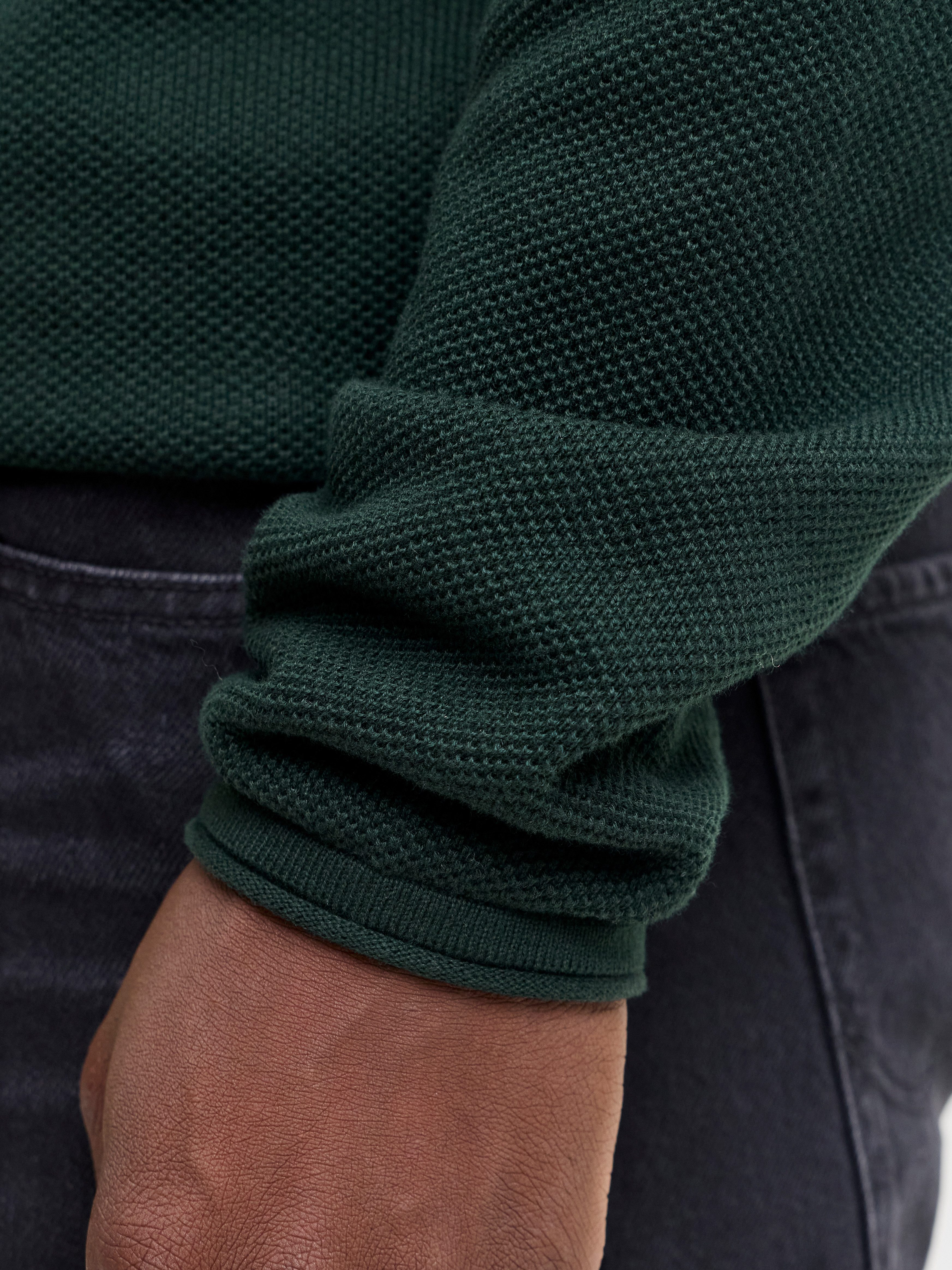 Jack & Jones Rundhalspullover JJEHILL KNIT CREW NECK NOOS Baumwolle, regular fit – Bild 3 von 5