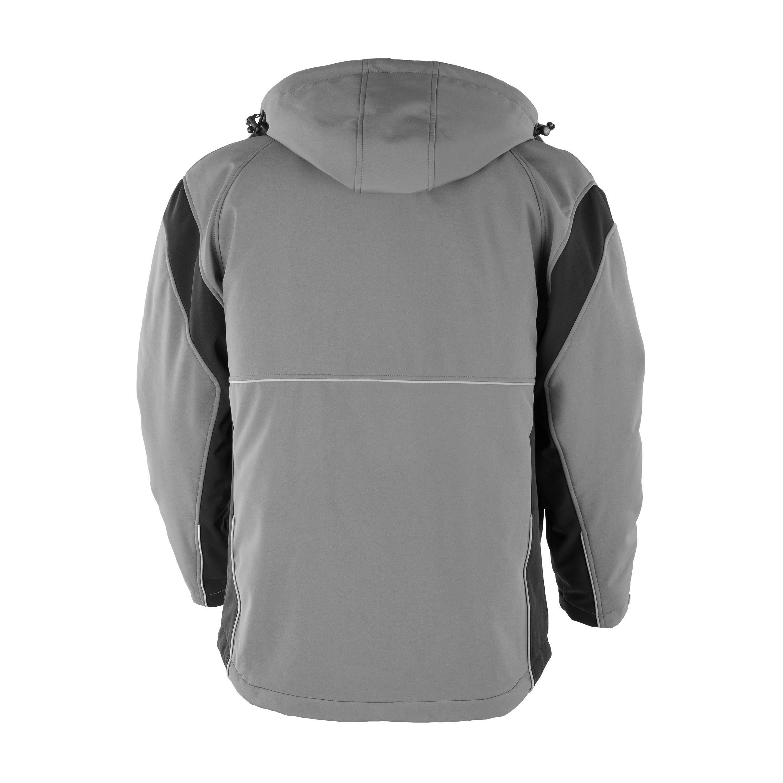 Qualitex Workwear Winterjacke Softshelljacke "PRO" grau/schwarz, günstig online kaufen