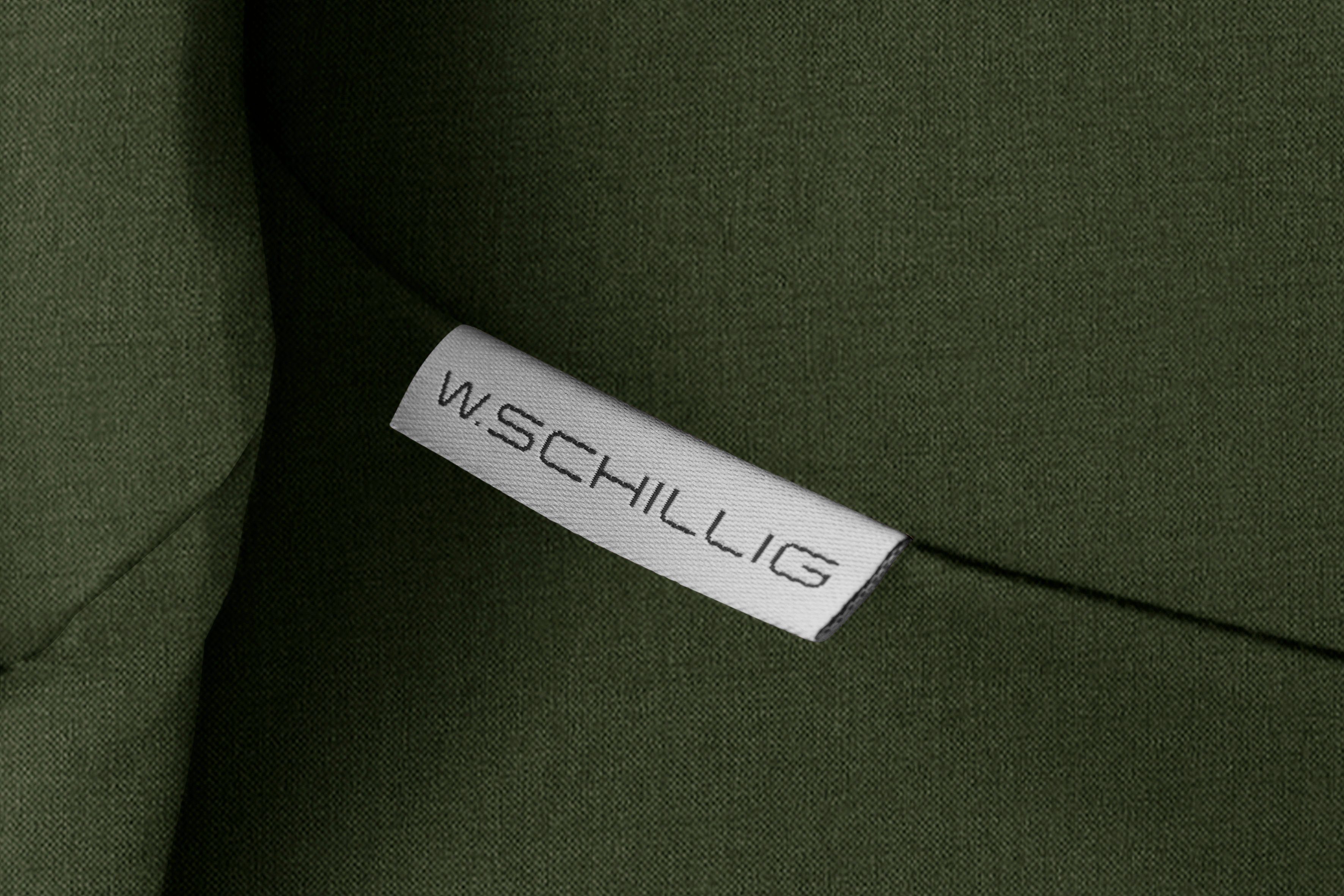 W.SCHILLIG 2-Sitzer sherry, Kopfstützenverstellung, Metallfüße Chrom 194 Breite in glänzend, cm