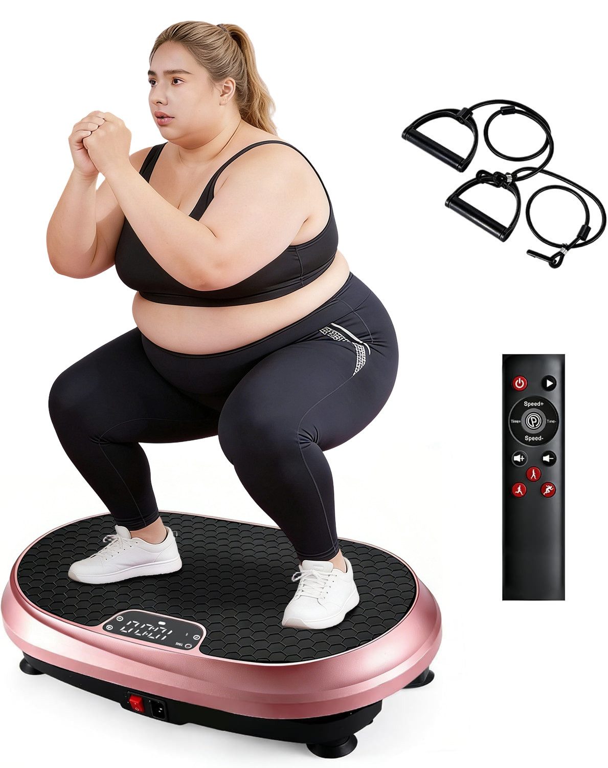 Vibrationsplatte 199 Stufen 9 Programmen Ganzkörpertraining bis 150 kg Belastbar
