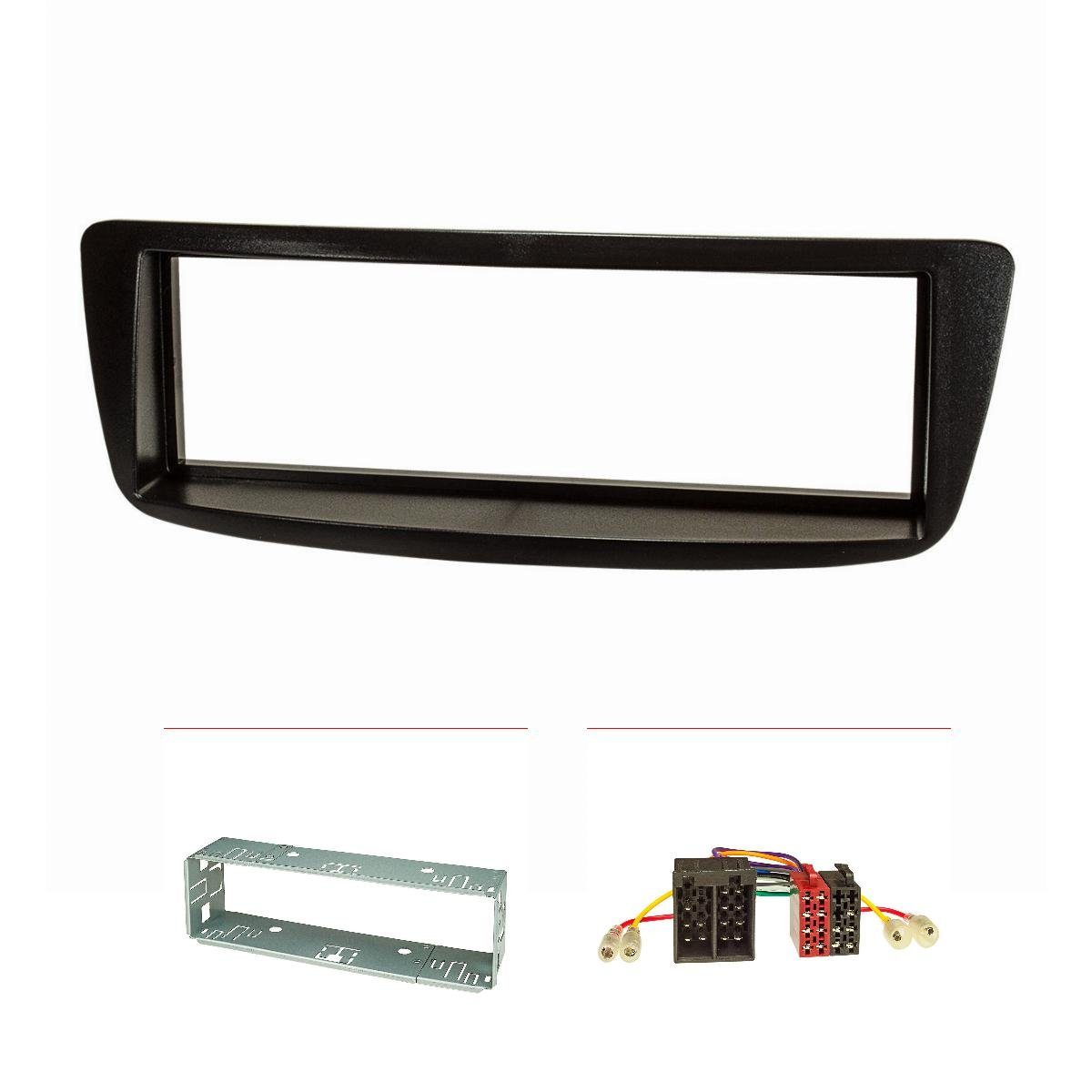 Radioblende Käfig passt für Citroen C1 Peugeot 107 schwarz Autoradio