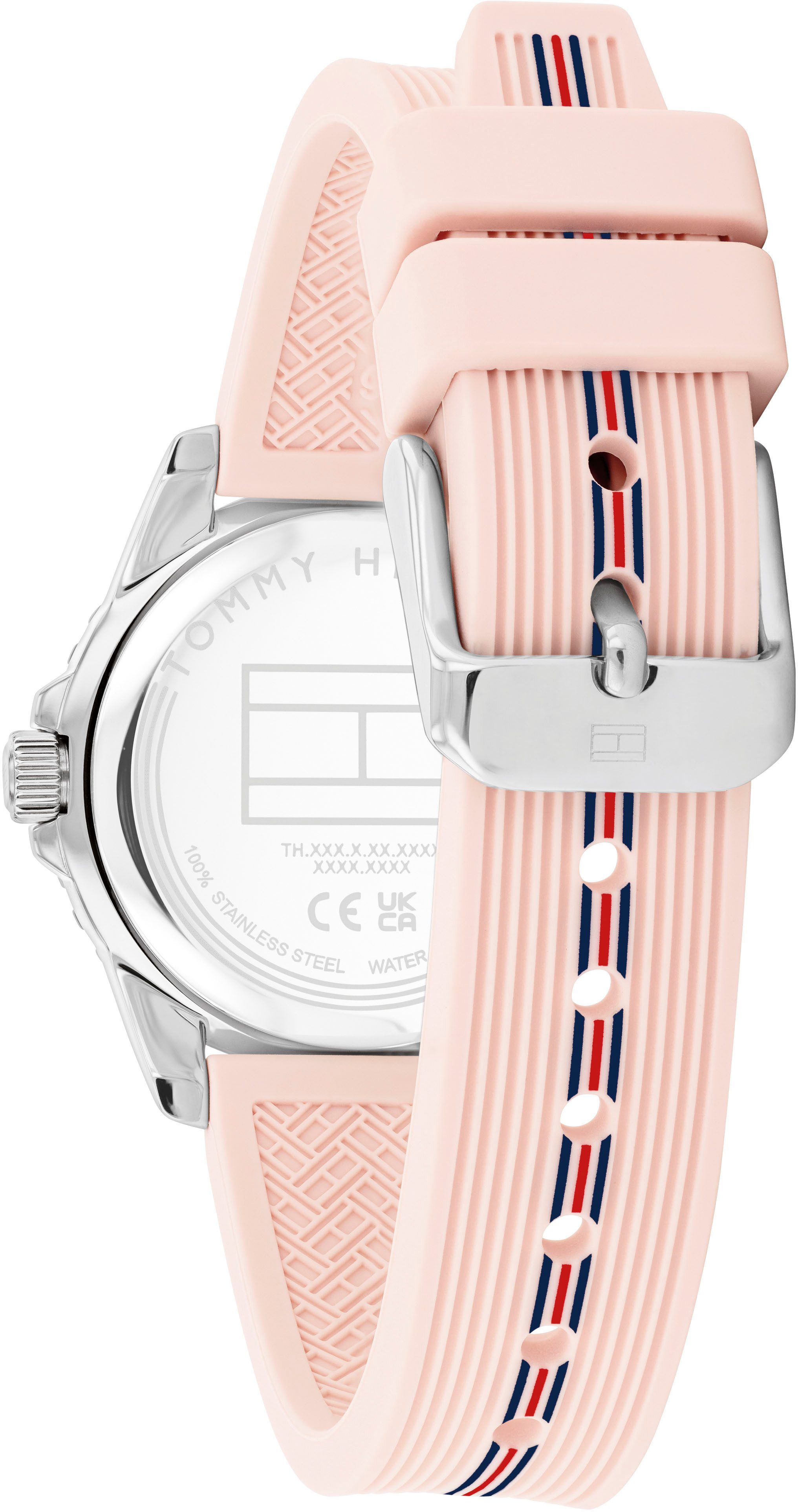 Tommy Hilfiger Quarzuhr GIRLS 1720052, Armbanduhr, Silikonband, Kinderuhr, Mädchen, ideal auch als Geschenk