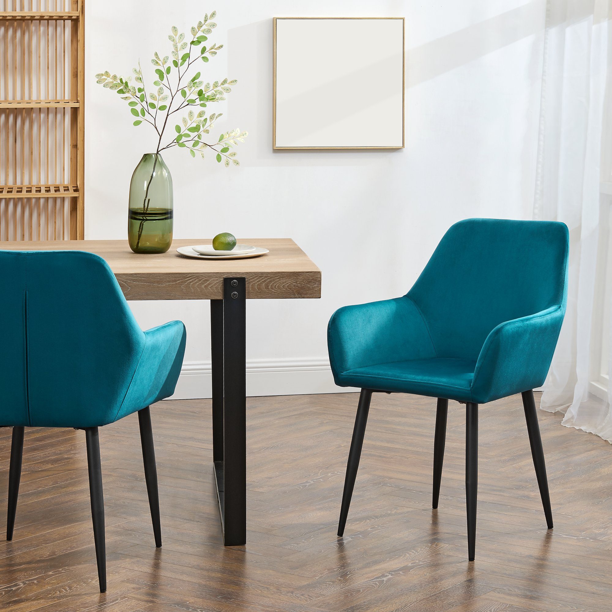 en.casa Esszimmerstuhl (Set), »Hollola« Polsterstuhl mit günstig online kaufen