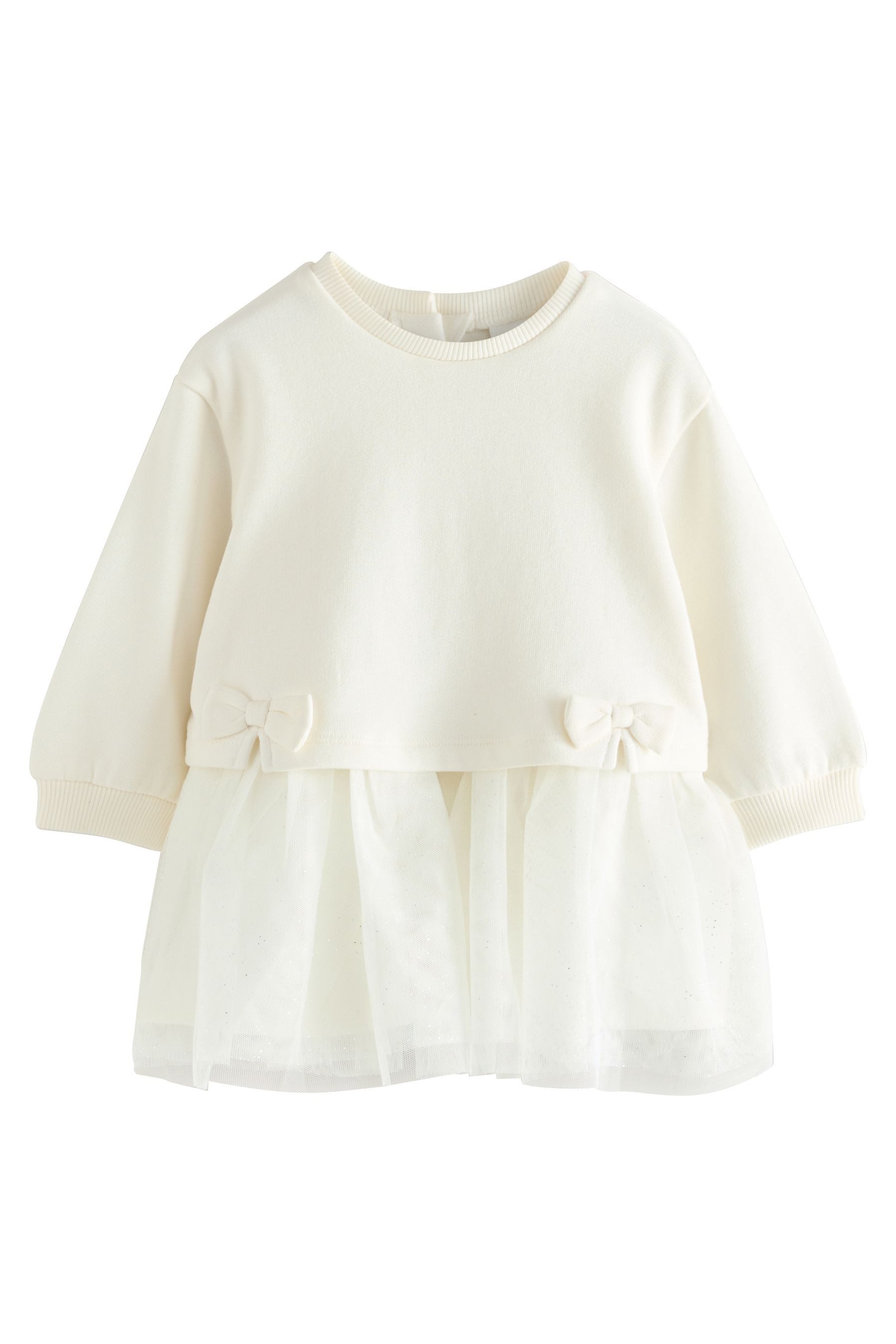 Next Strickkleid Glitzerndes Baby Meshkleid (1-tlg)