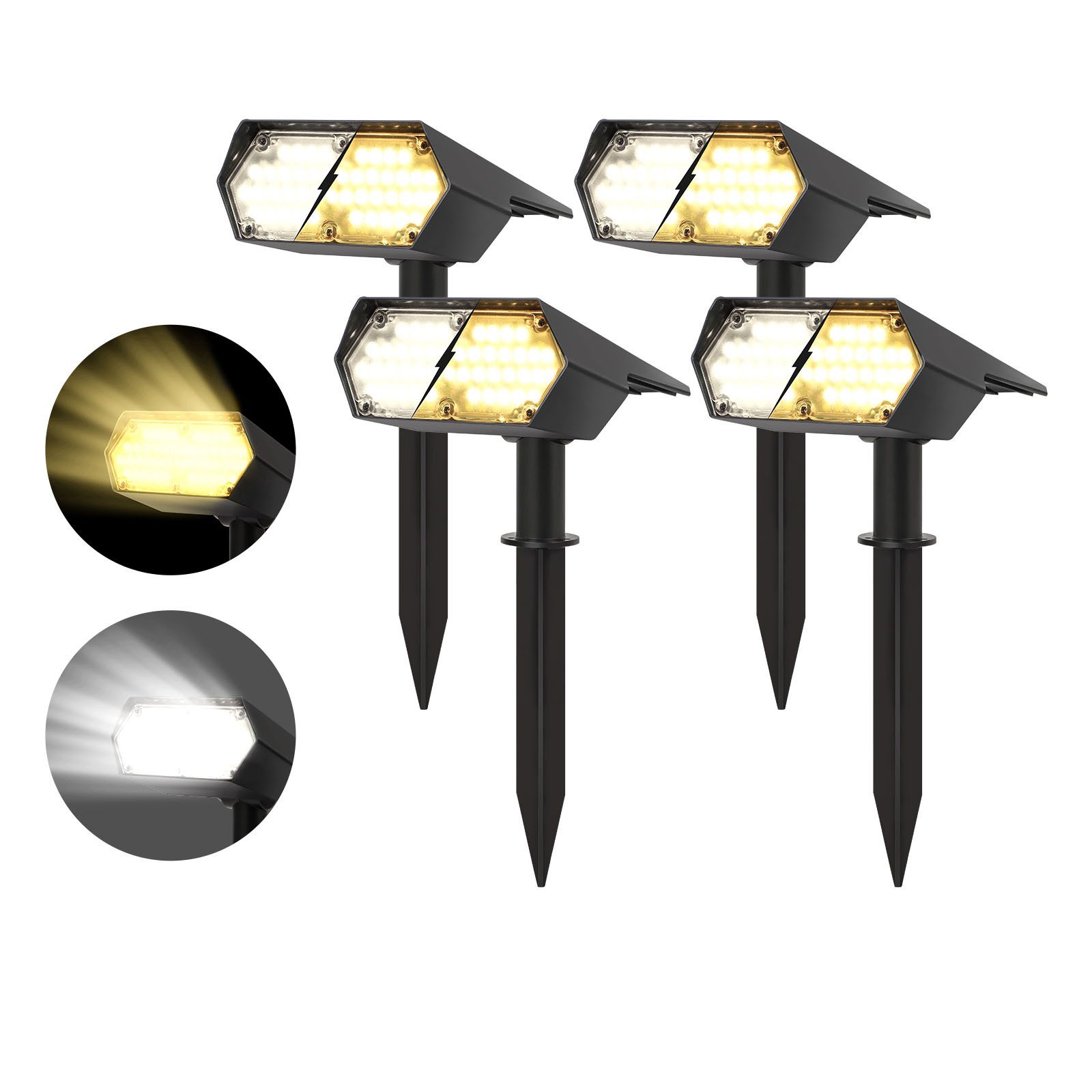 JOYOLEDER LED Solarleuchte LED Solarstrahler IP65 günstig online kaufen