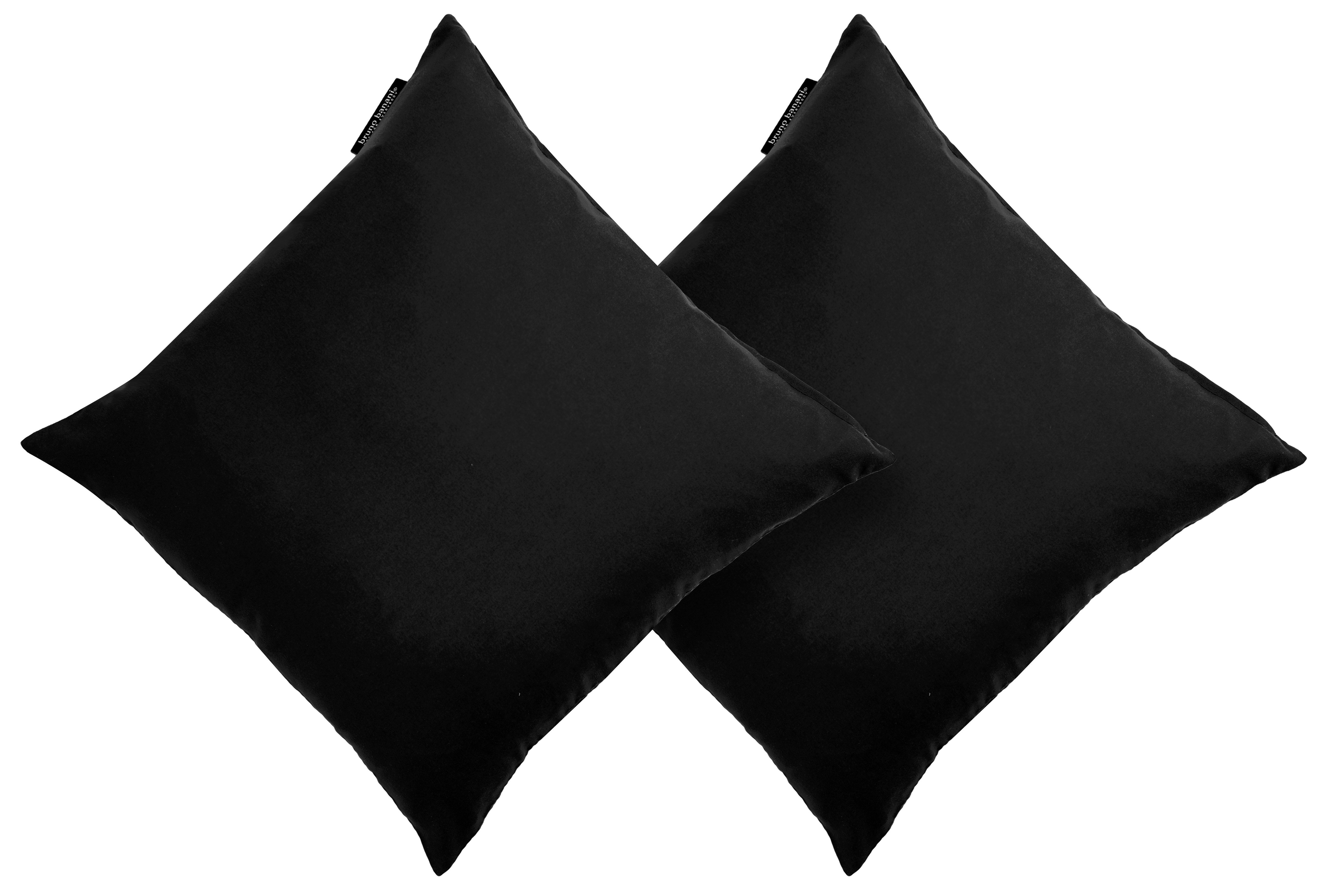 OTTO home Dekokissen Raja, einfarbig, Kissenhüllen ohne Füllung, 40 x 40 cm, 2er-Set, Mikrofaser
