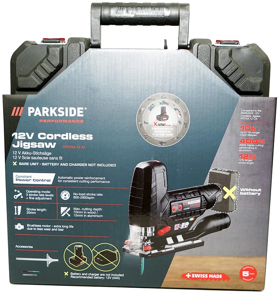 PARKSIDE PERFORMANCE® Akku-Stichsäge 12V Akku Stichsäge PPSTKA 12 im Transportkoffer