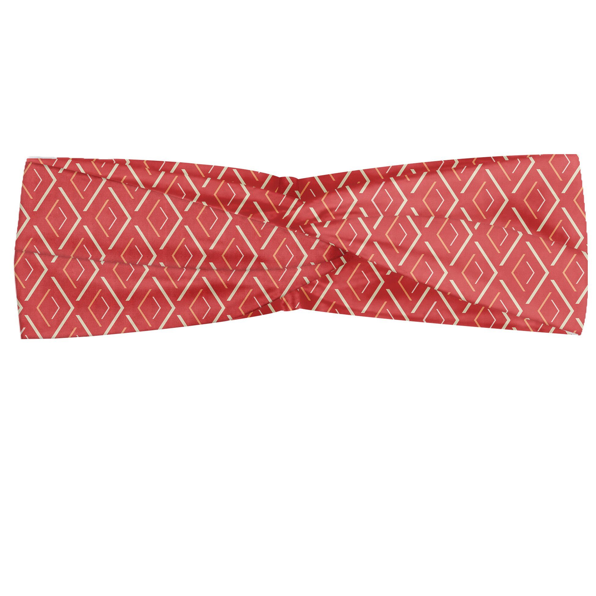 und Chevron Pfirsich-Rosa Stirnband Angenehme Elastisch Linien Fliesen alltags Abakuhaus accessories