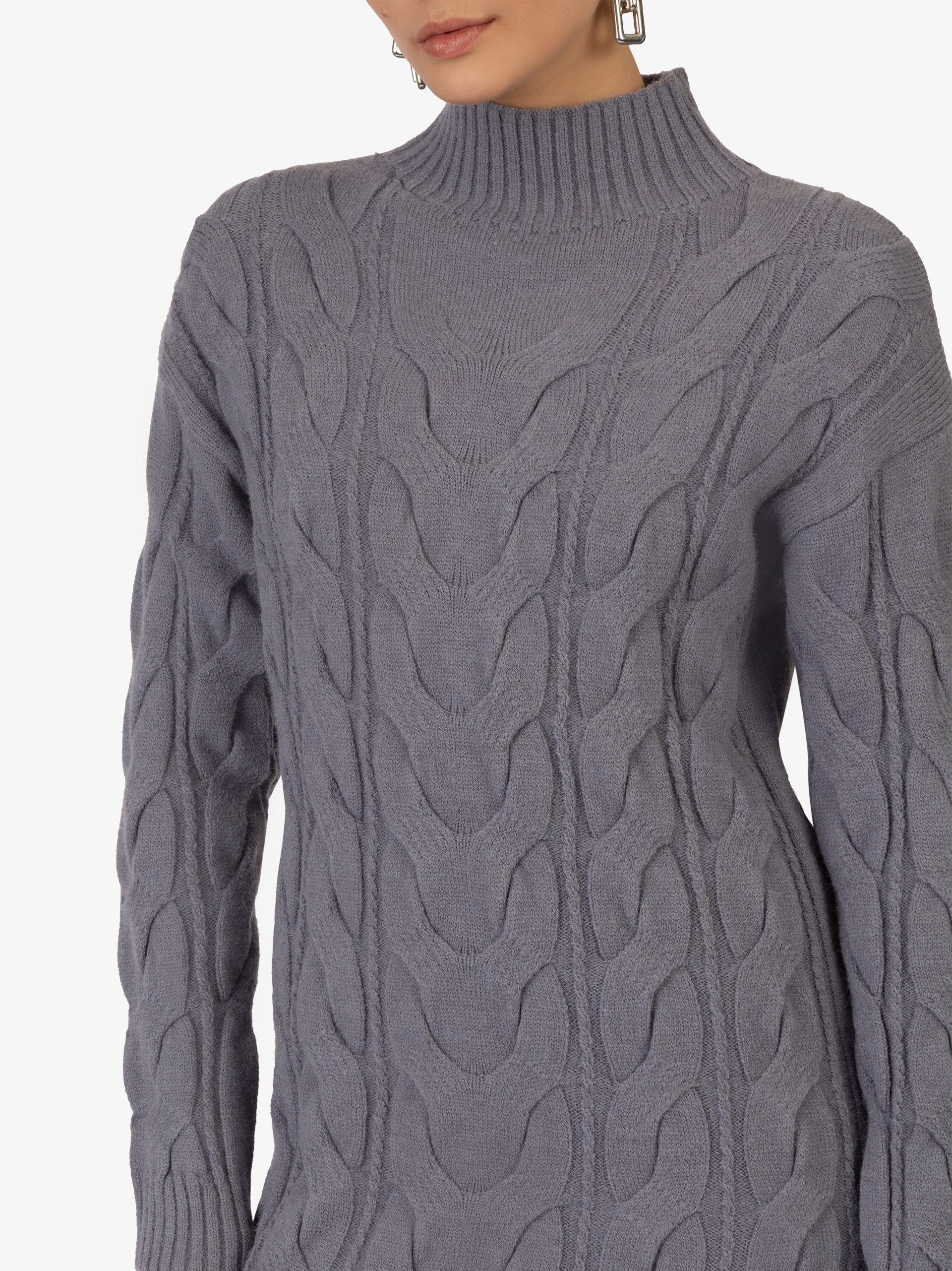 Kraimod Strickkleid mit Rollkragen