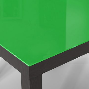 DEQORI Couchtisch 'Unifarben - Mittelgrün', Glas Beistelltisch Glastisch modern