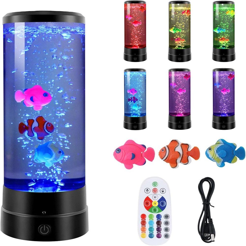 LED Dekolicht Fantasie Aquarium Nachtlicht La-va Lampe LED
