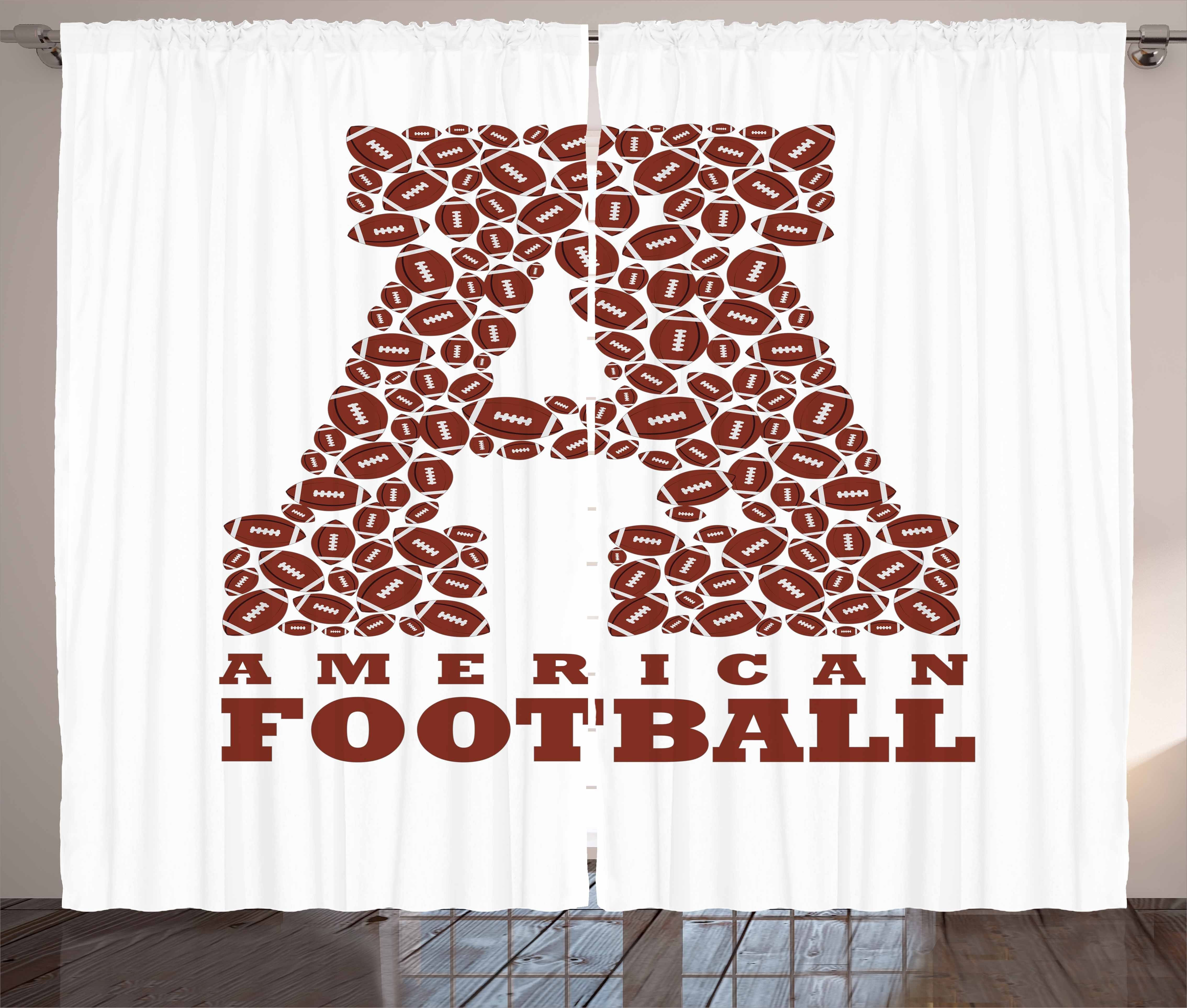 Vorhang Gardine Football Buchstabe Haken, Abakuhaus, und American Schlafzimmer Kräuselband mit a Schlaufen