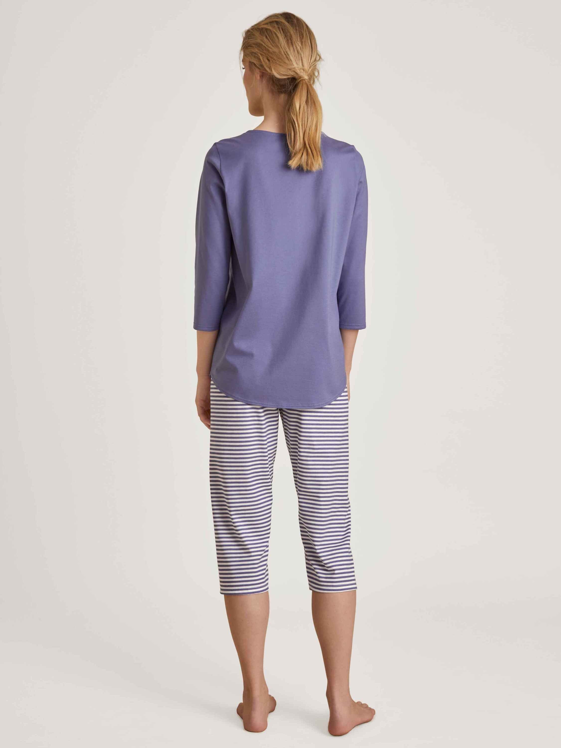 CALIDA Capri-Pyjama 3/4-Pyjama (2 purple tlg) twilight