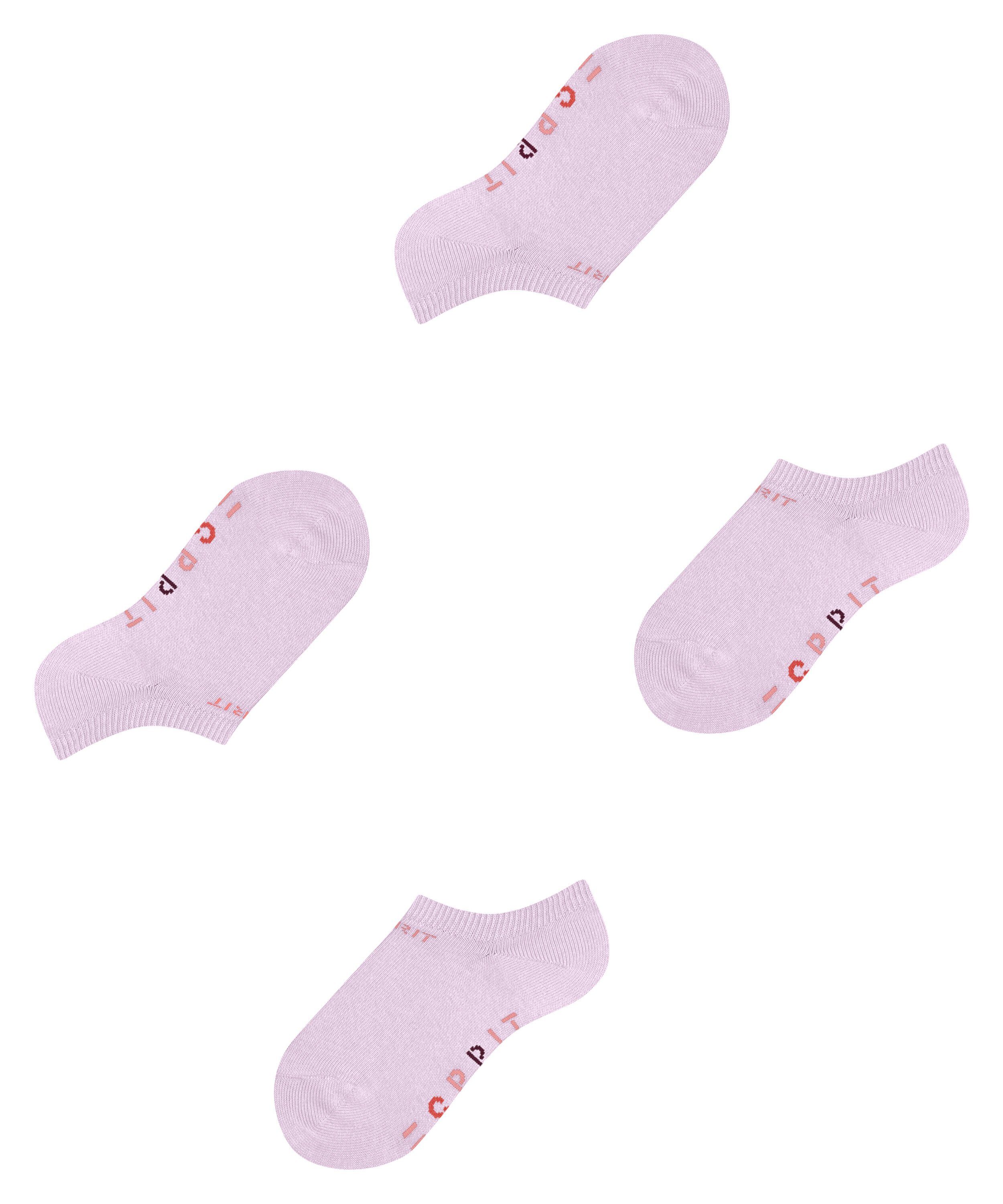 weichem (8738) (2-Paar) Logo aus 2-Pack Sneakersocken Foot Baumwollmix Esprit rose