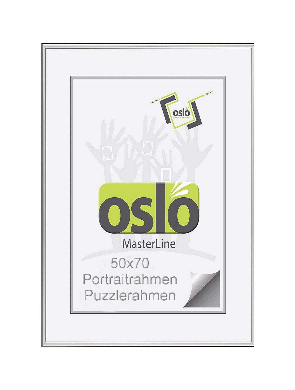 Oslo MasterLine Einzelrahmen Bilderrahmen Aluminium schmal günstig online kaufen