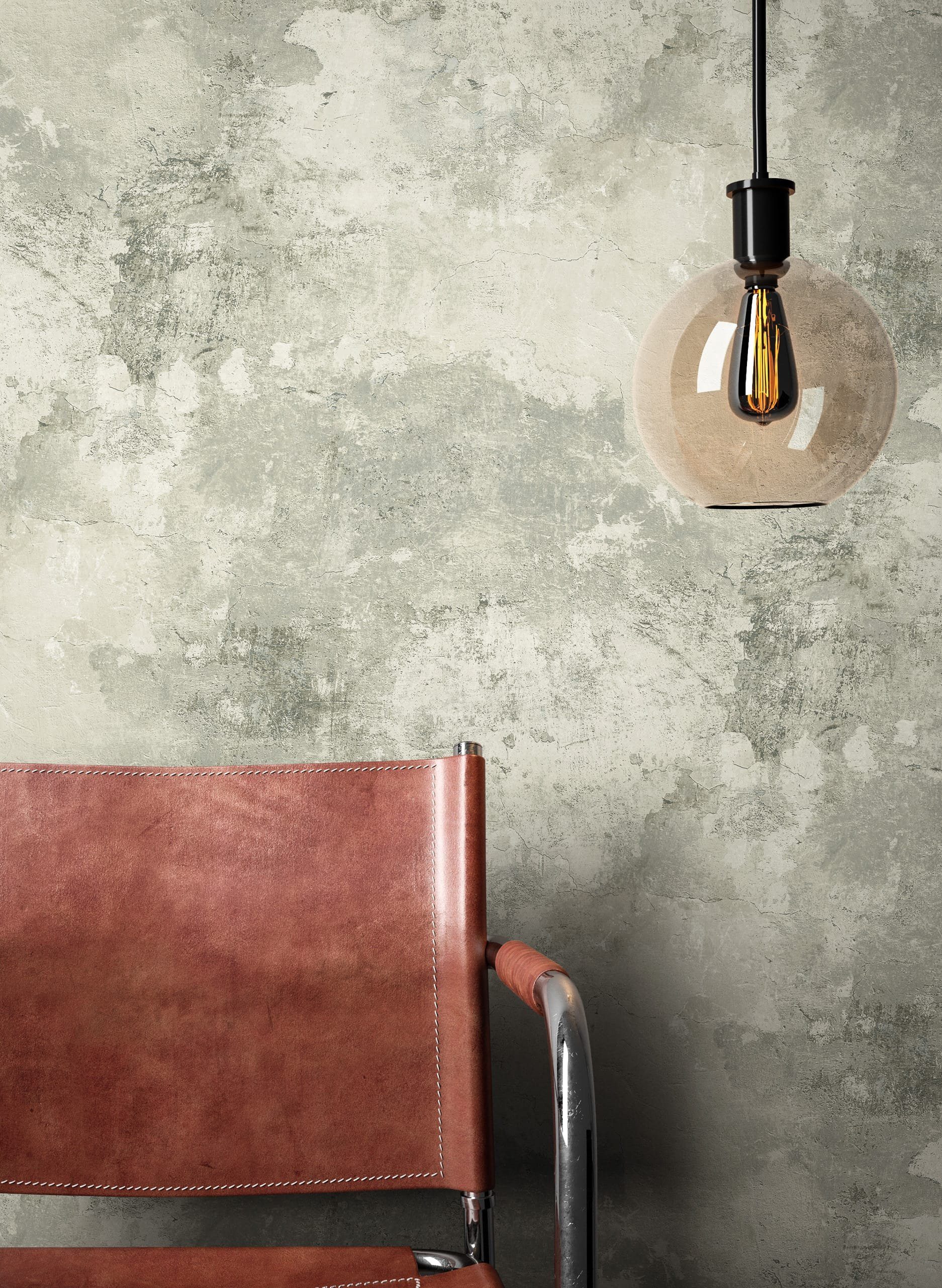 Newroom Vliestapete Dimnah Grey Tapete Betonoptik Beton,Zement, Grau Tapete Modern Beton - Betonoptik Betonwand Industrial Bauhaus Zement für Wohnzimmer Schlafzimmer Küche, Betonwand