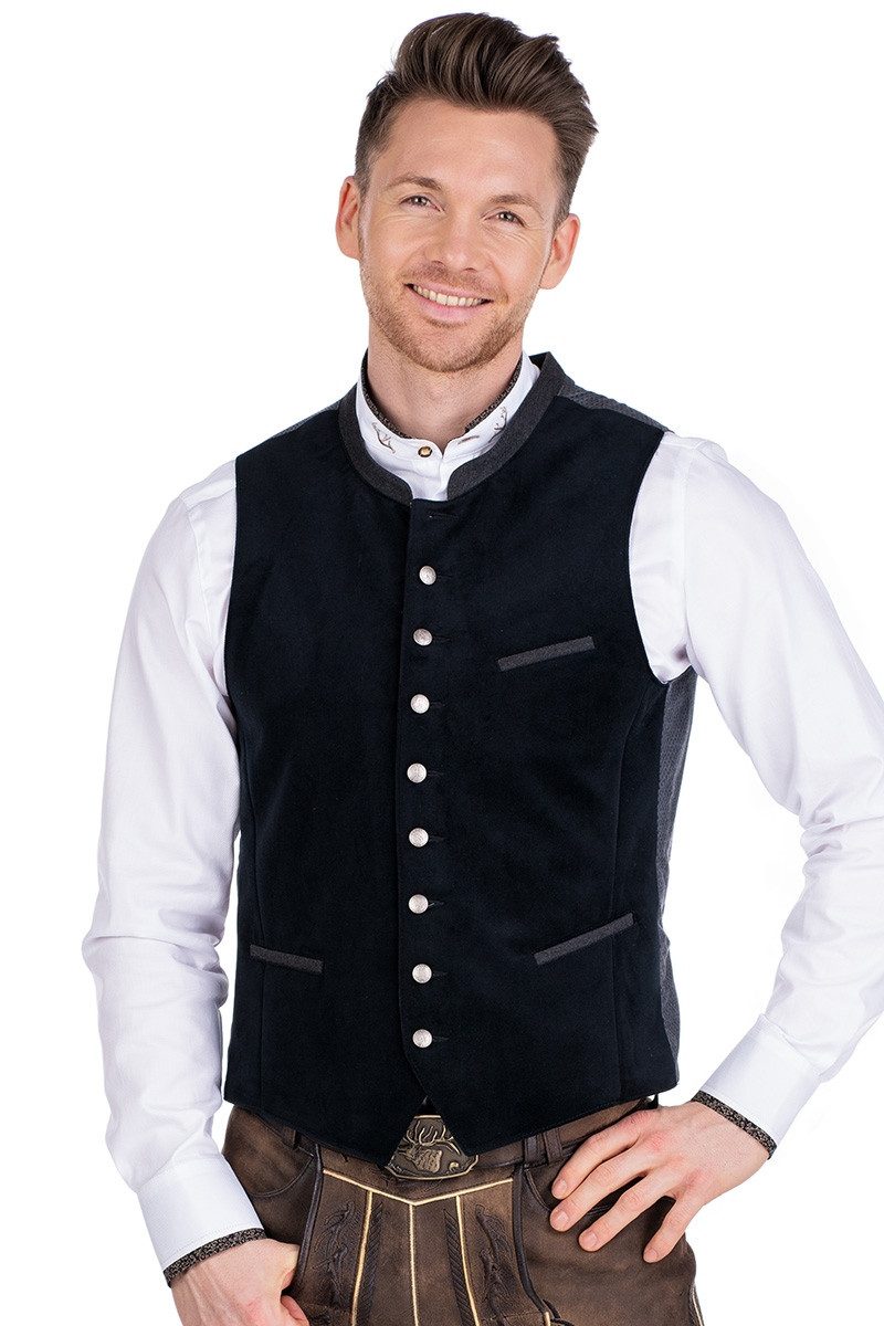 Orbis Textil GmbH & Co. KG Trachtenweste Trachtenweste - HAIKO - schwarz