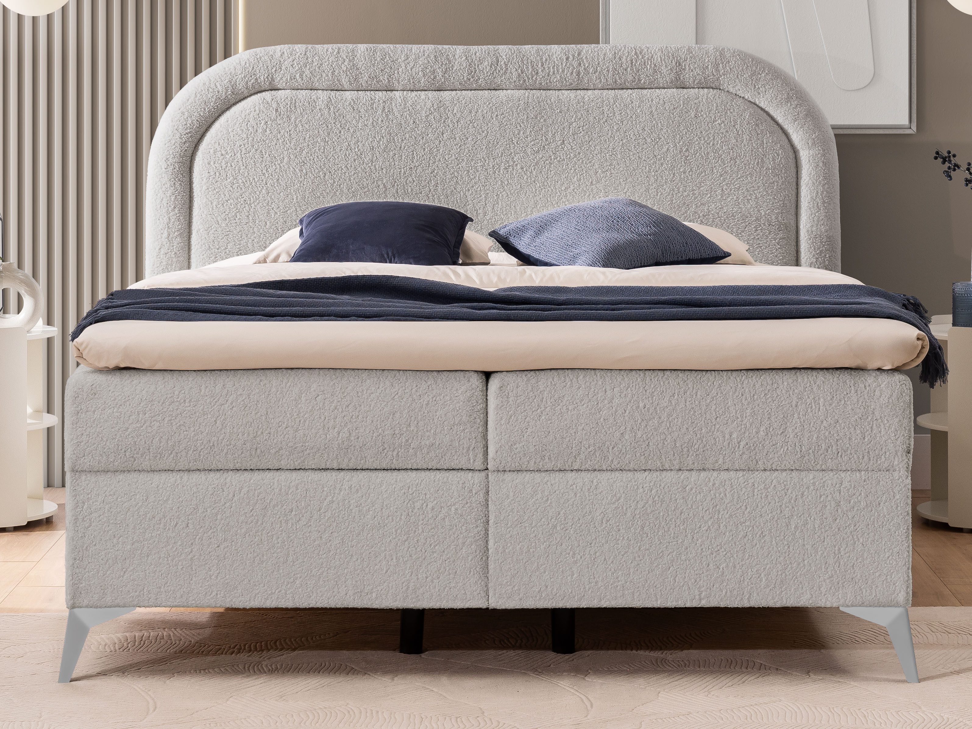 S-Style Möbel Boxspringbett Sonna mit Topper günstig online kaufen