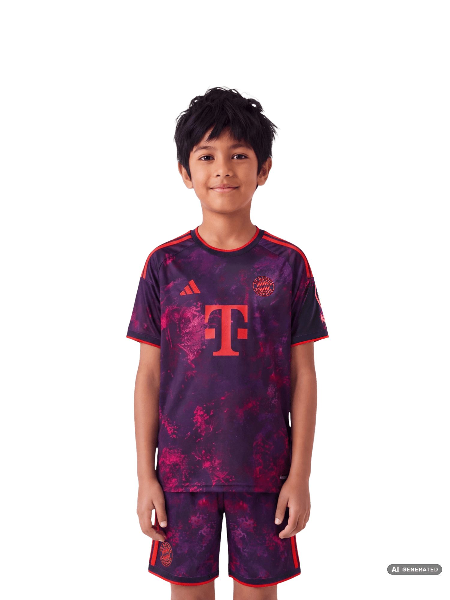 adidas Performance Fußballtrikot FC Bayern München, Trikot Champions League 26-27, Kinder, Lila