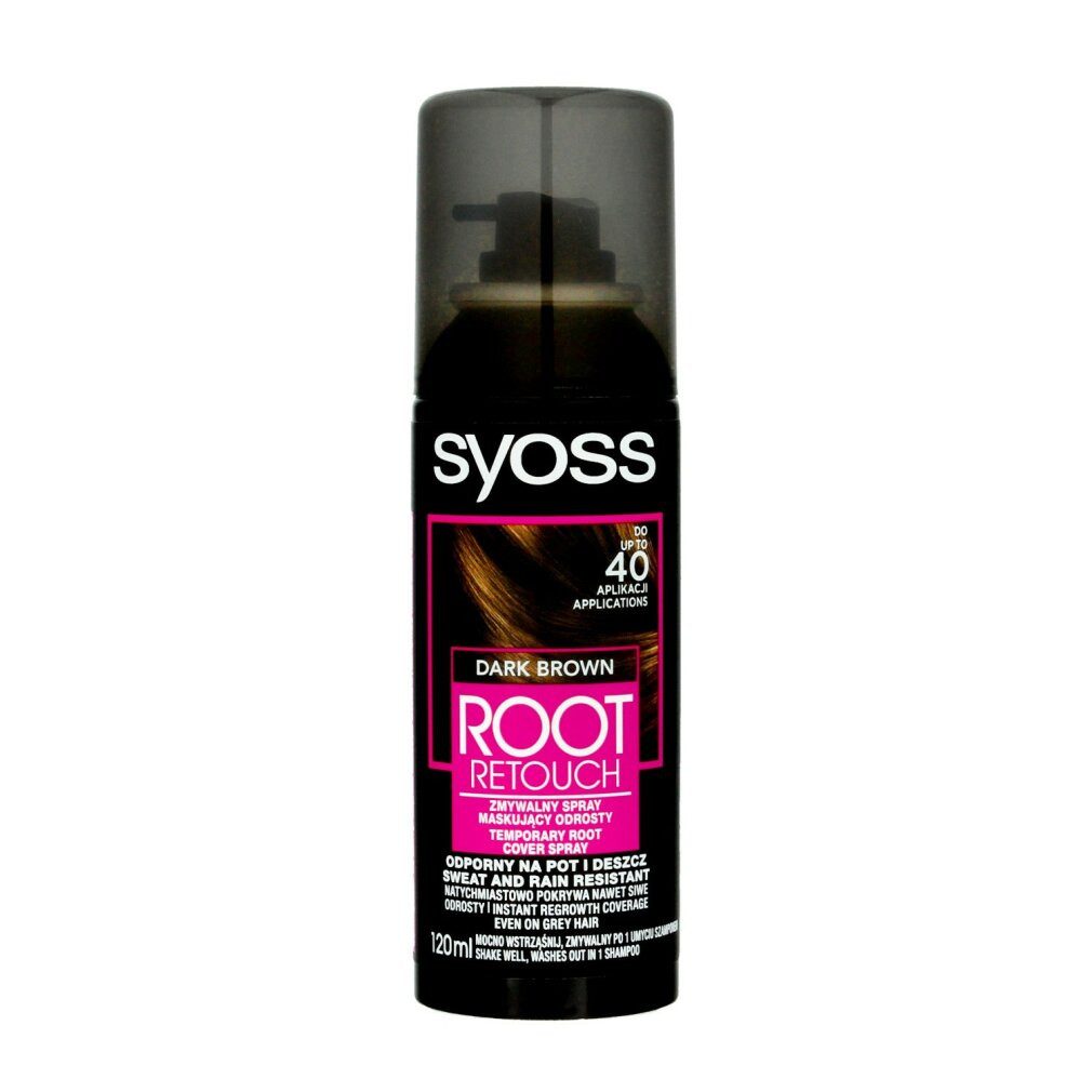 Haarpflege-Set SYOSS Root Retoucher Spray Dunkelbraun 120ml